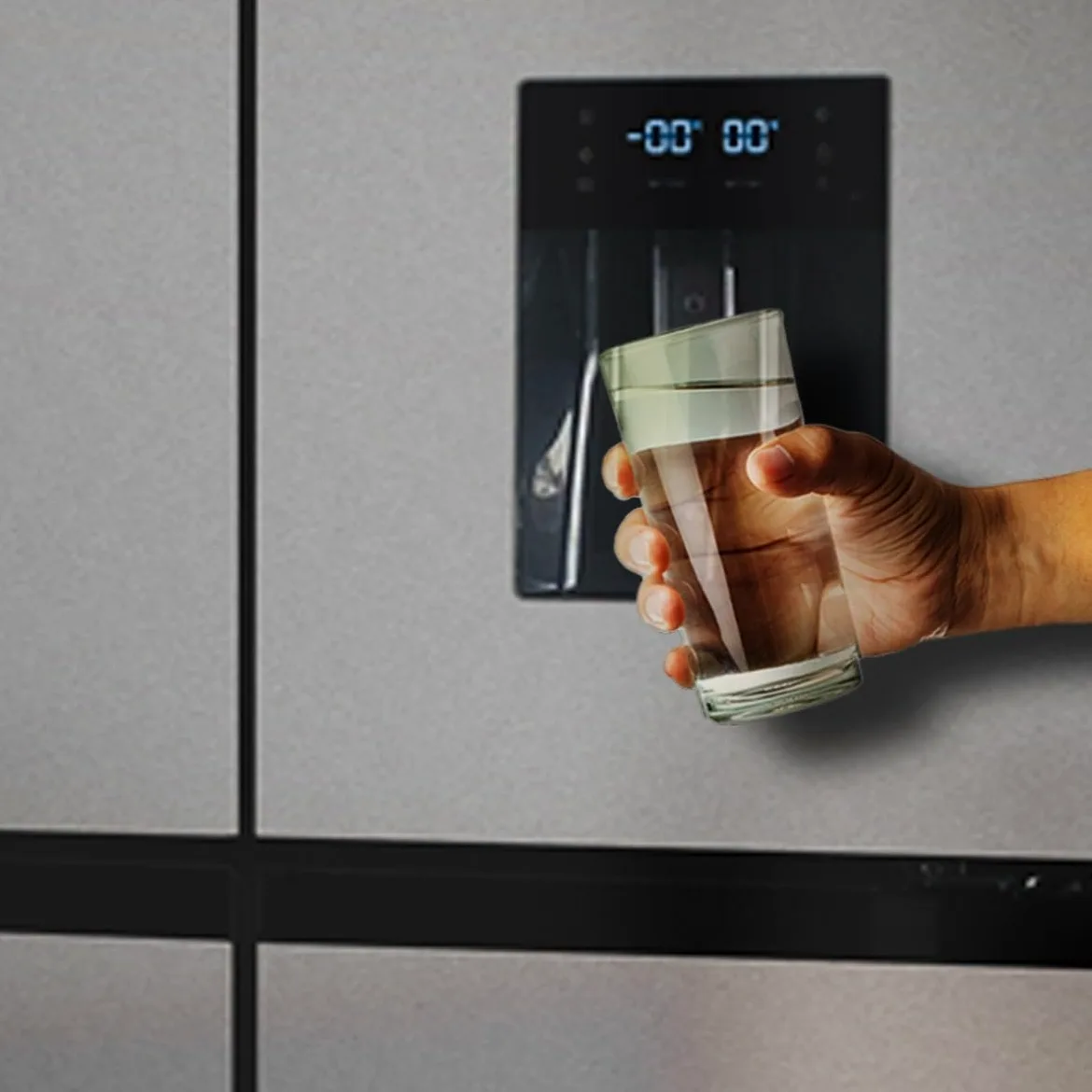 Cecotec Frigorífico Puerta Francesa Inox con Dispensador de Agua de 506L Bolero CoolMarket FD 510 WD Inox E. 183 cm de Alto, 84 cm de Ancho, Motor Inverter Plus, Bajo Consumo, Total NoFrost