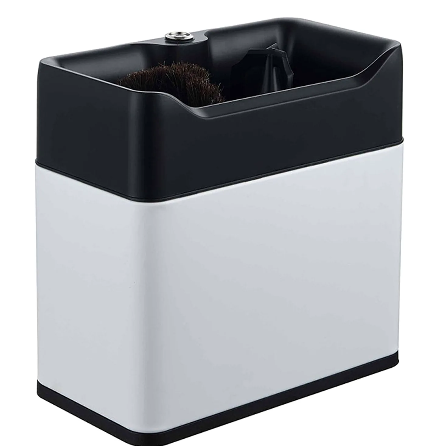 Limpiador eléctrico portafiltros 340 RPM Acero Inoxidable para cafeterías, Bares y cocinas White