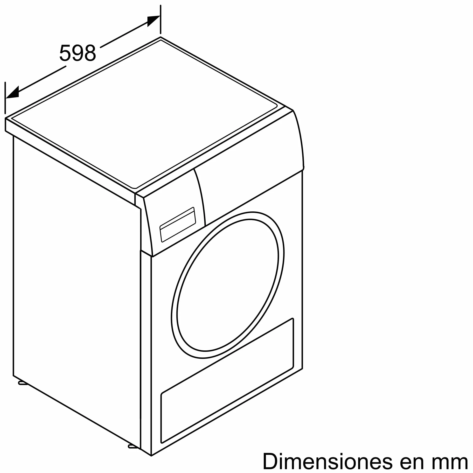 Bosch Secadora Bomba de Calor 8 kg Display LED WQG233D0ES Blanco