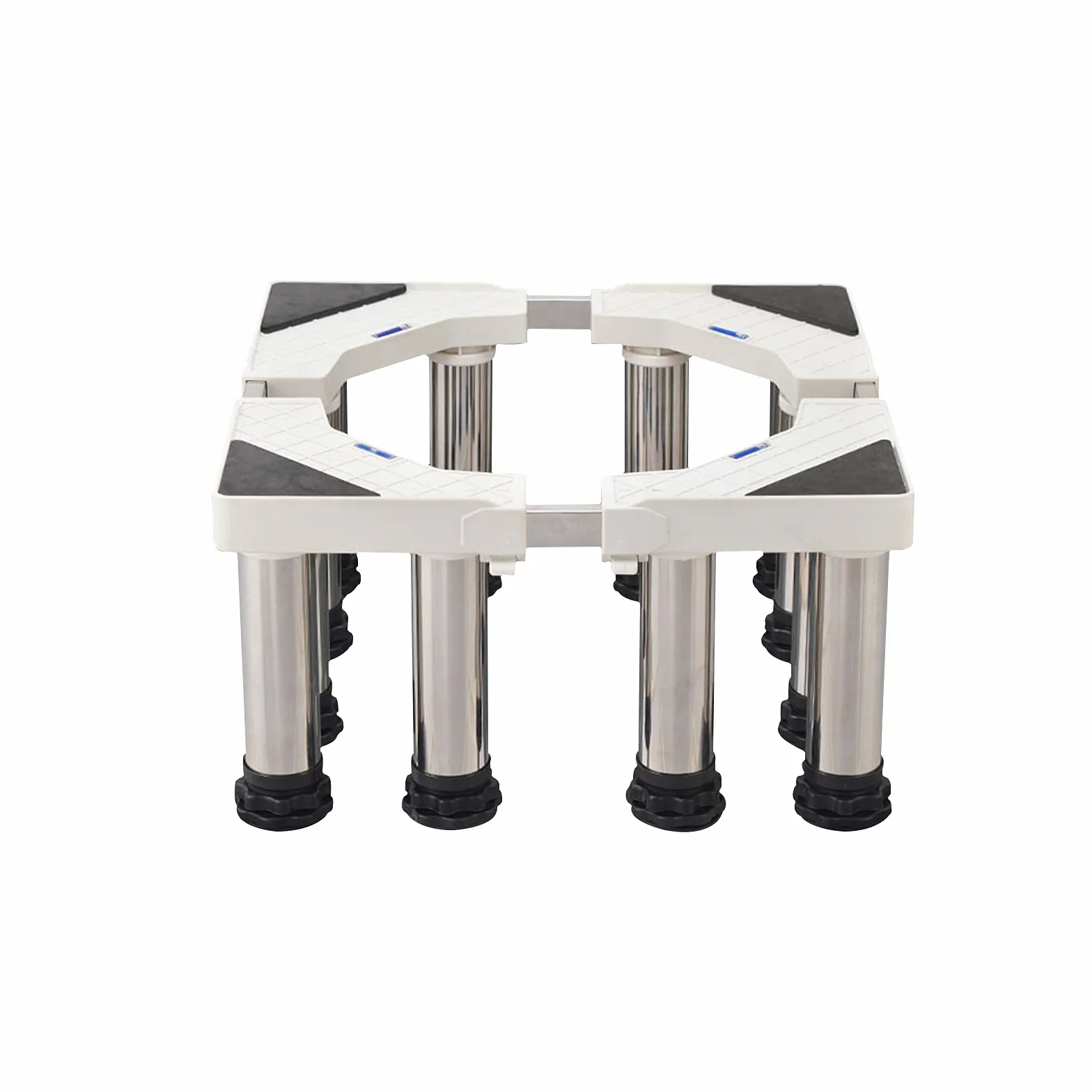 Soporte antivibración para lavadora, secadora, refrigerador, ajustable, 42-68 cm, base resistente con 8 patas, reduce el ruido y el movimiento