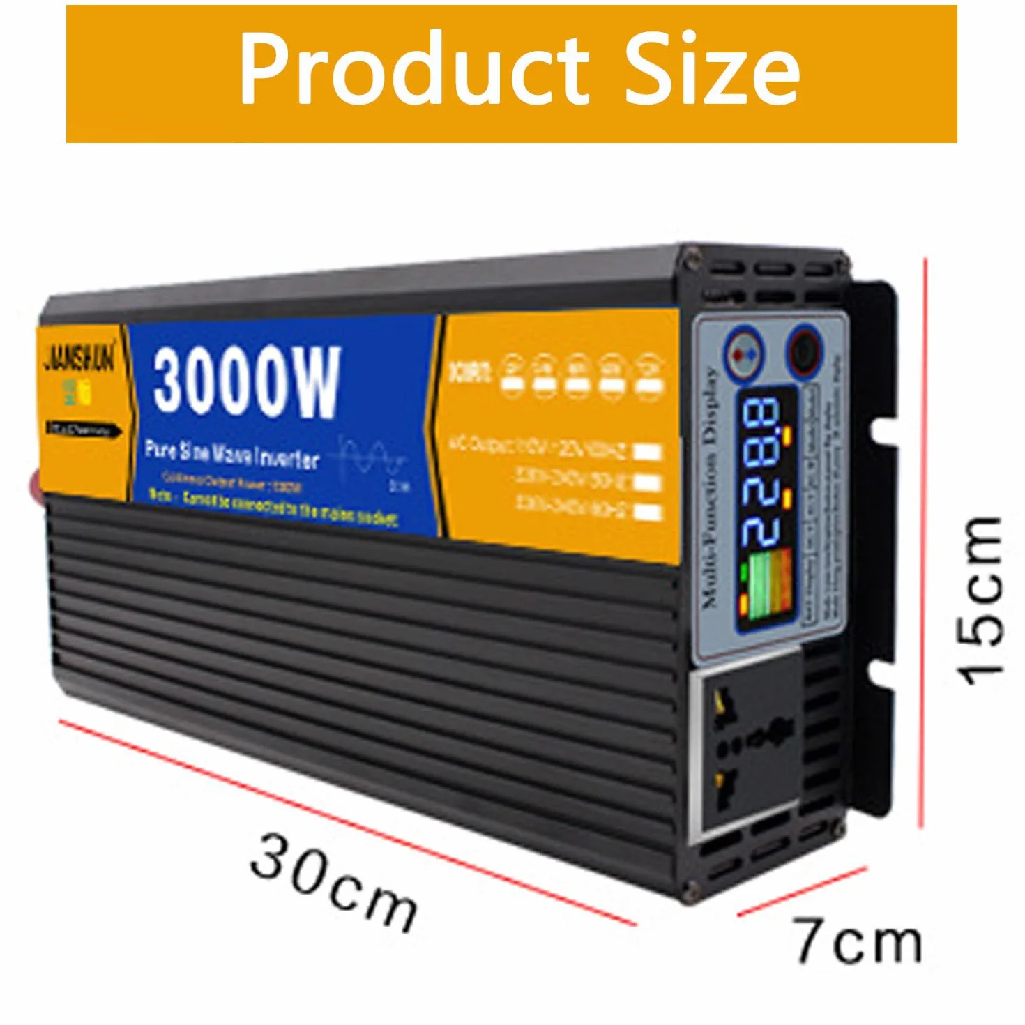 Inversor De Onda Sinusoidal Pura De 3000w/4000w/5000w/6000w/8000w, Convertidor De Potencia De 24v A 230v 240v,Inversor De Energía Solar,3000W-48Vto110V