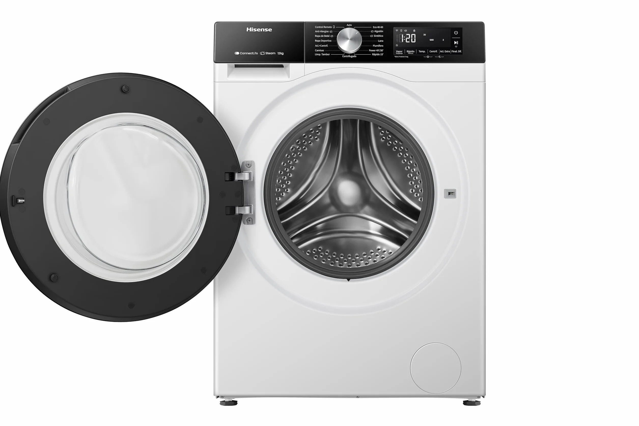Hisense WF3S1243BW3 Lavadora 12 Kg 1400 RPM 19 Programas PureJet Blanco