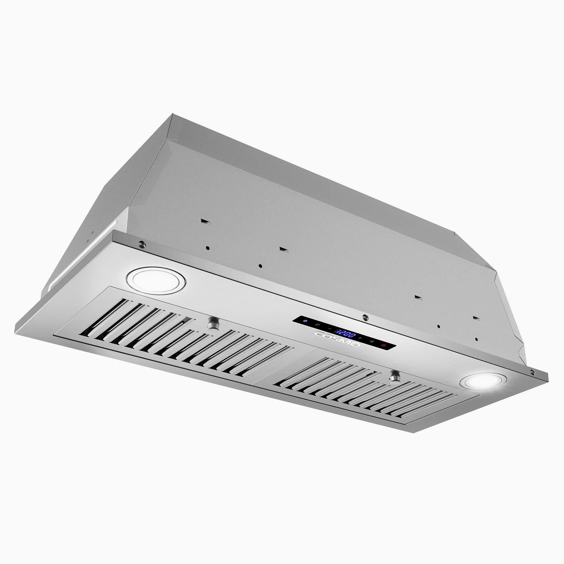 COSMO COS-30IRHS - Campana extractora Lumin Collection 380 CFM con conductos, controles táctiles, luces LED, acero inoxidable