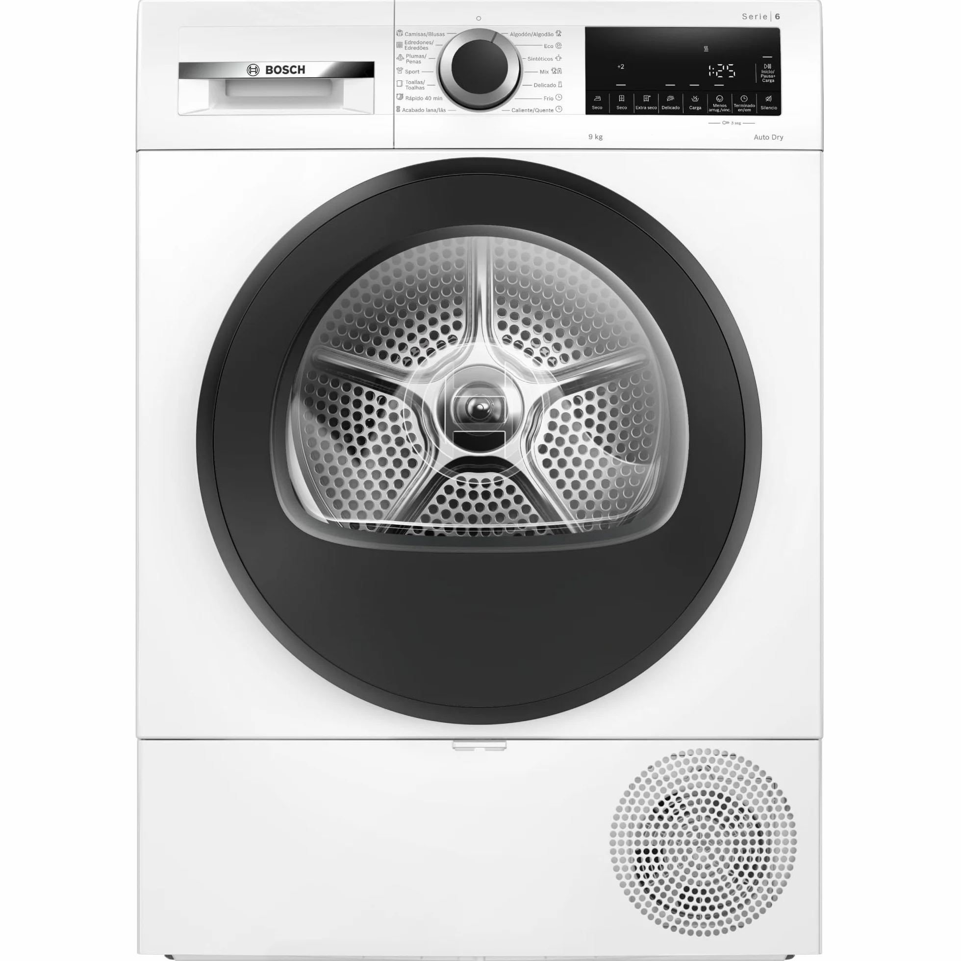 Bosch Secadora con Bomba de Calor 9 kg AutoDry WQG24200ES Blanco