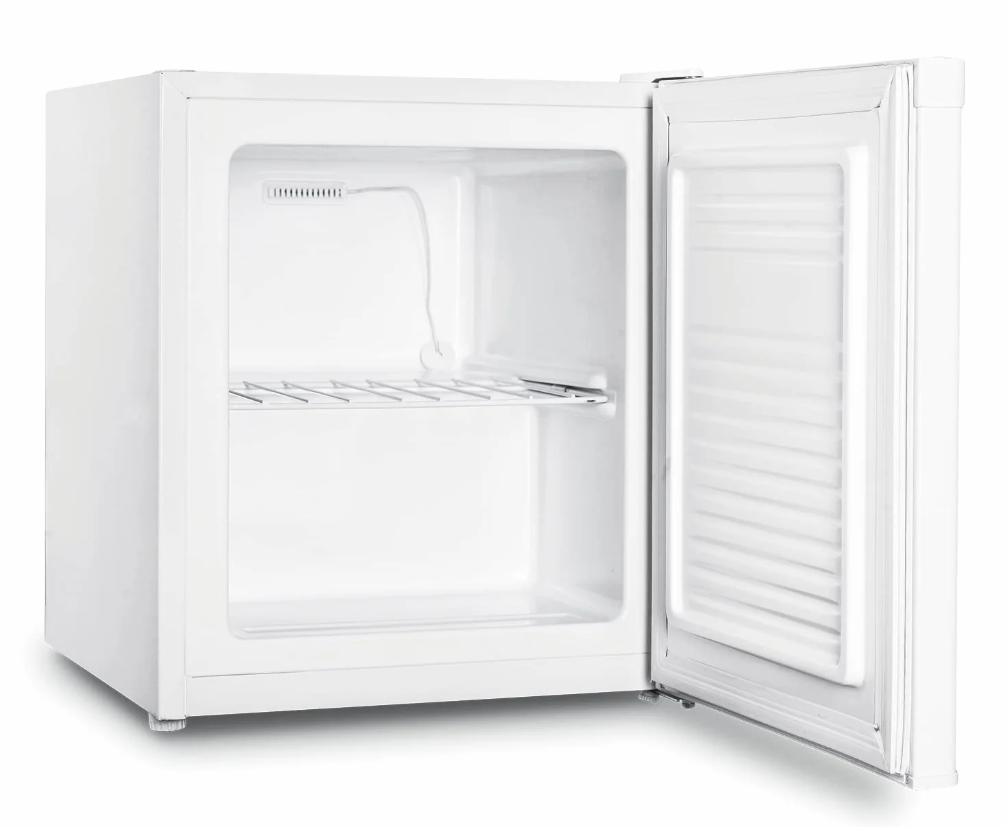 INFINITON CV-A52B Congelador vertical mini 33 litros Blanco Control temperatura mecánico Puerta reversible Clase A+/E