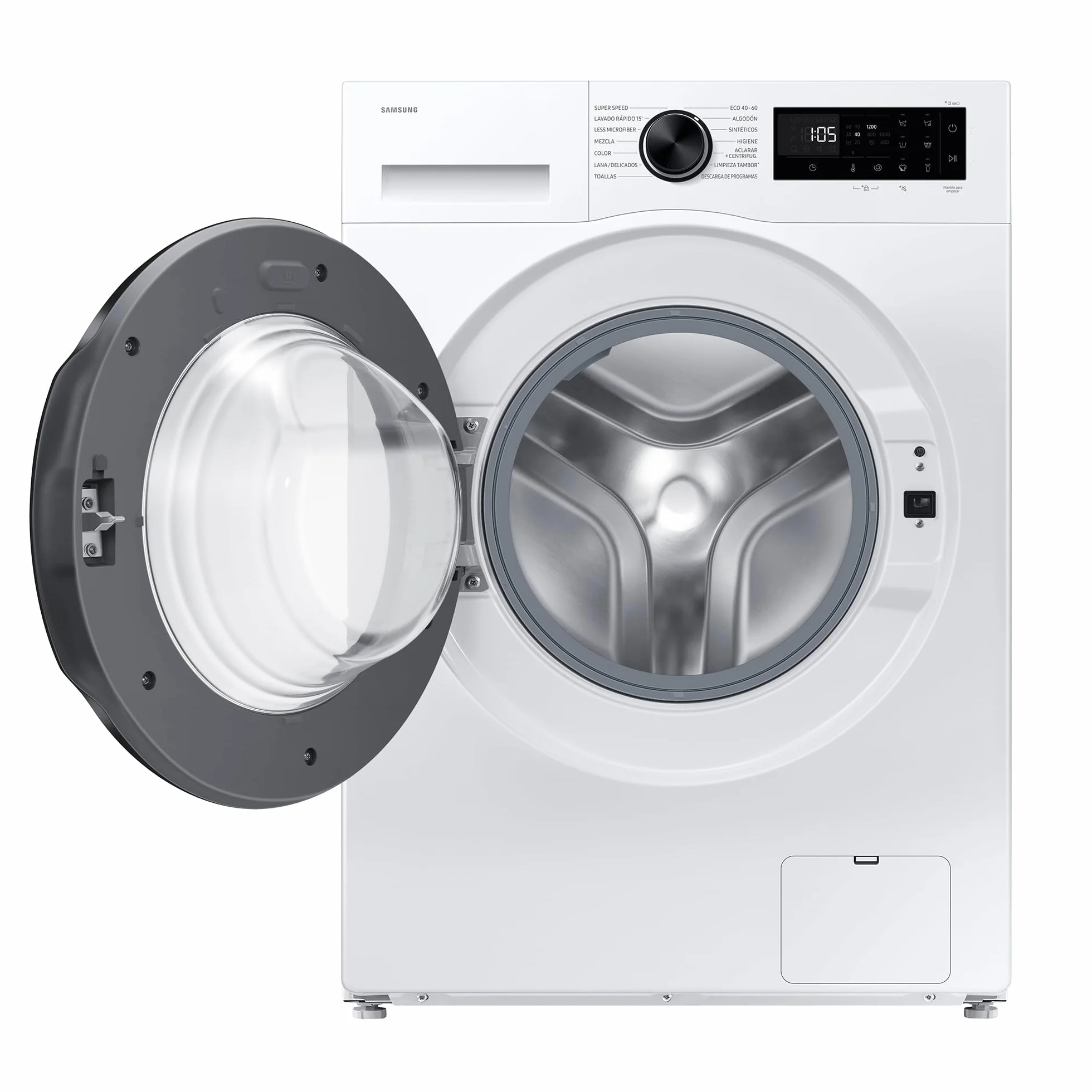 Samsung Lavadora AI con fondo reducido 8kg AI EcoBubble™ Clase A Blanca WW80FG5L32AEEC
