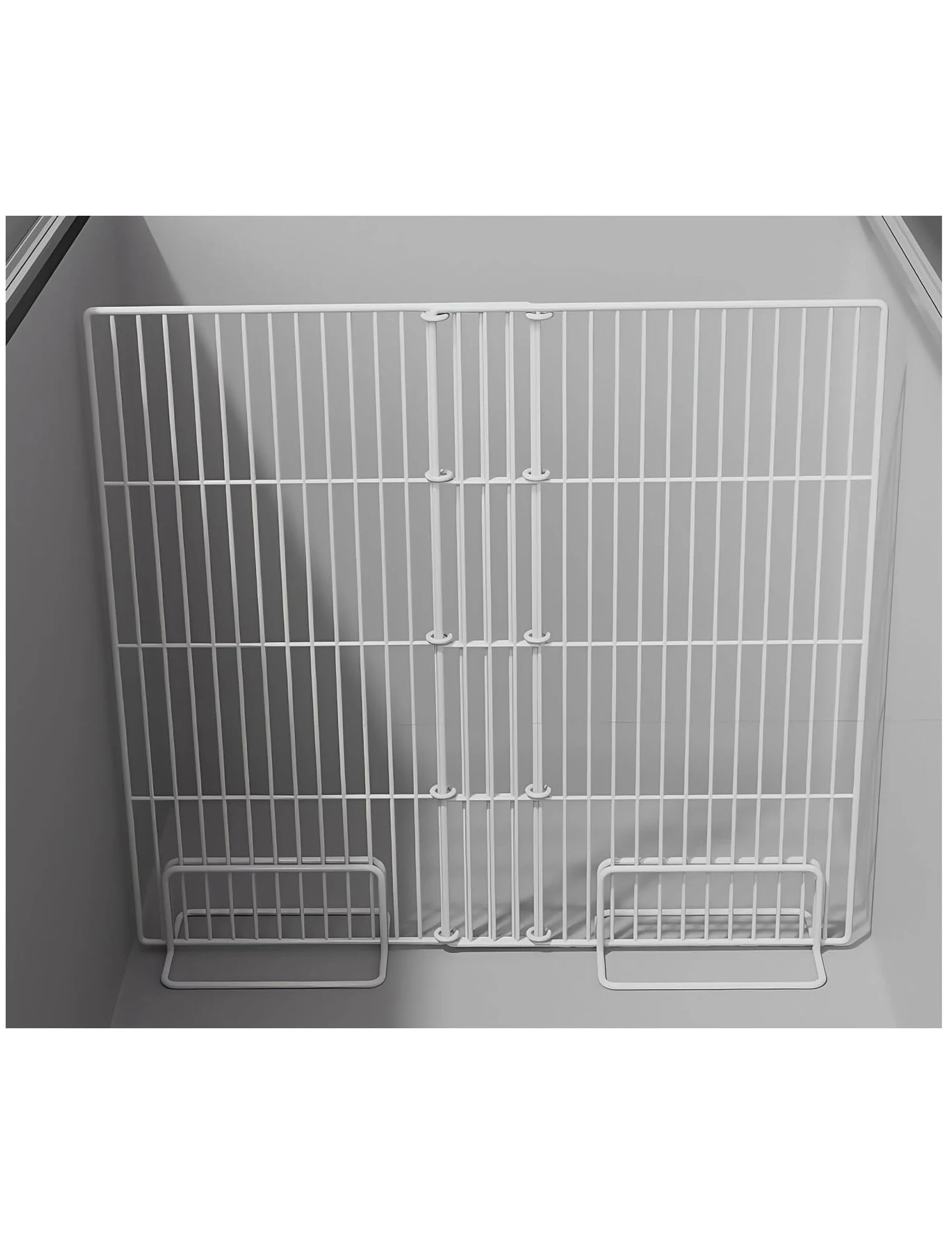 Separador de estante para congelador, rejilla universal frigorífico | Rejilla organizadora ajustable for congelador, estante metálico de acero resistente(65cm,61-91cm)