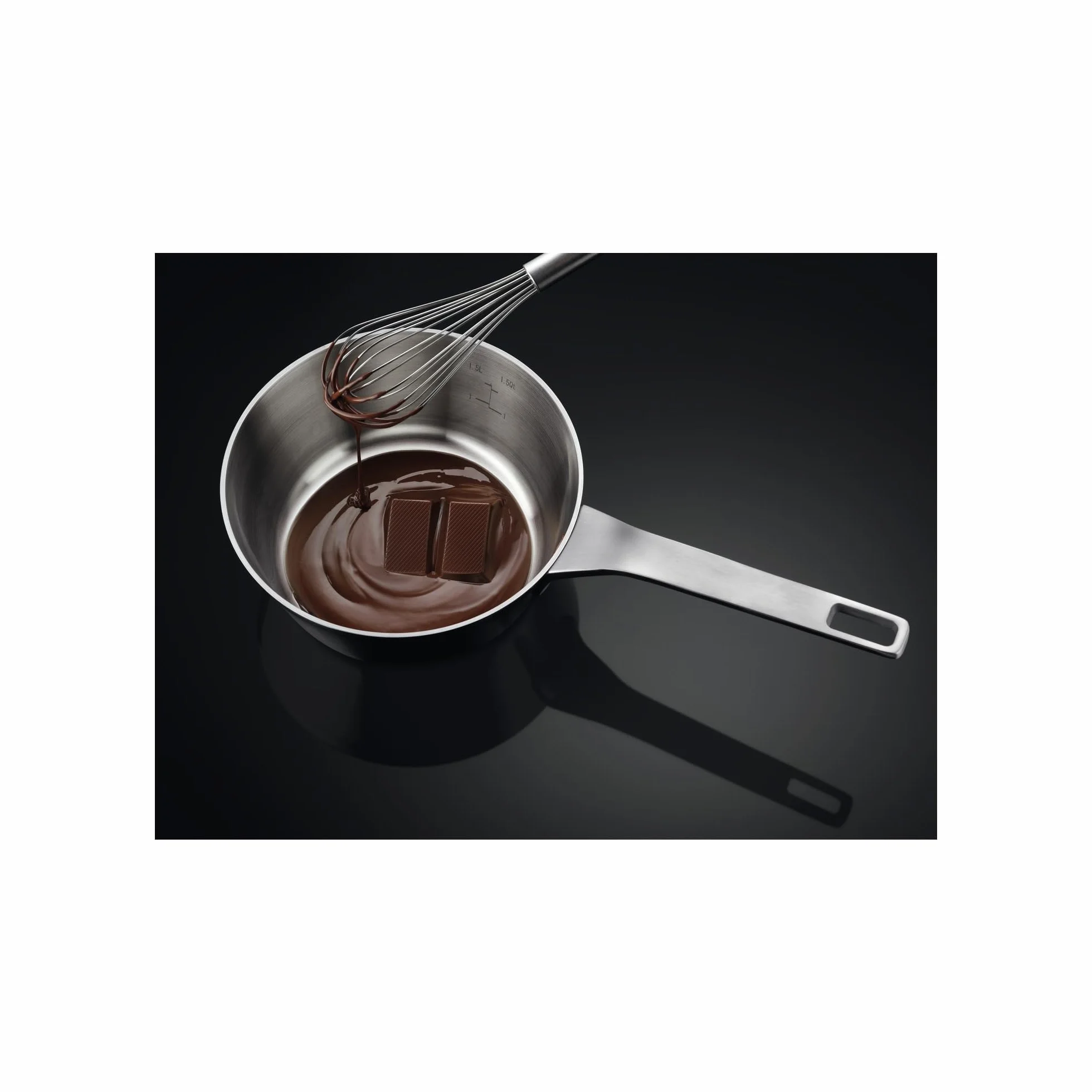 AEG TN63IP0BFB Placa de Inducción, 60 cm, 3 Zonas de Cocción, Sistema Hob2Hood, Función PowerBoost y Pausa, Controles Deslizantes Independientes, Temporizador Individual, Doble Biselado, Negro