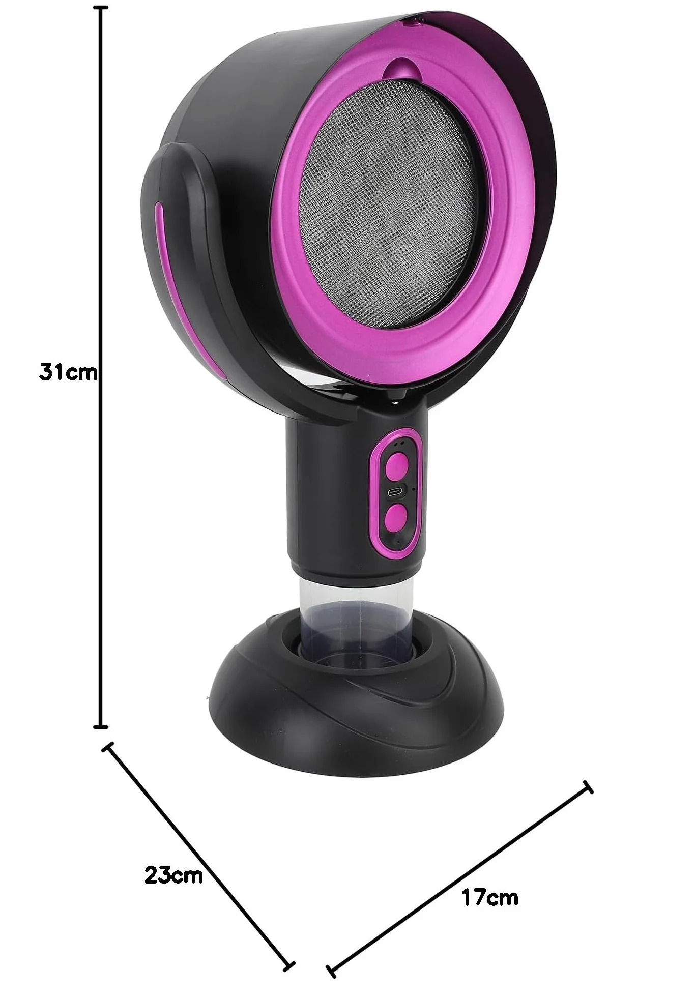 Campana de Extracción Portátil de Mesa con USB, Capucha de Extractor Móvil con Filtro Extraíble, 2 Velocidades, Inalámbrico, para Cocción