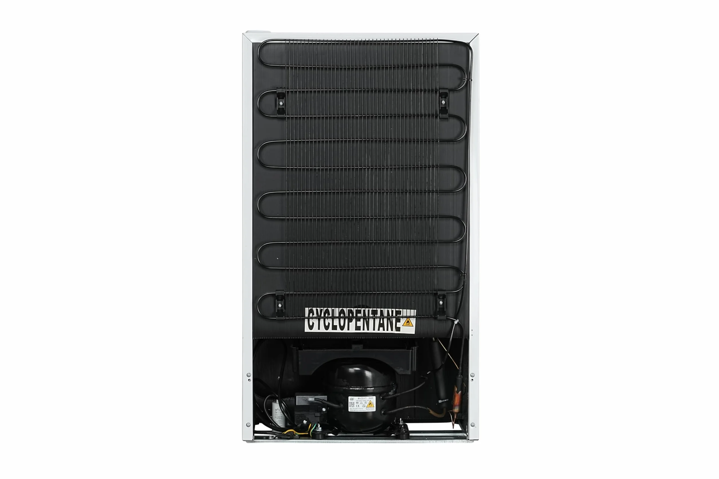 aro Mini Frigorífico TLW8650E, 91 L, 3 Estantes y Cajon inferior, con Iluminación interior, Puerta reversible, blanco