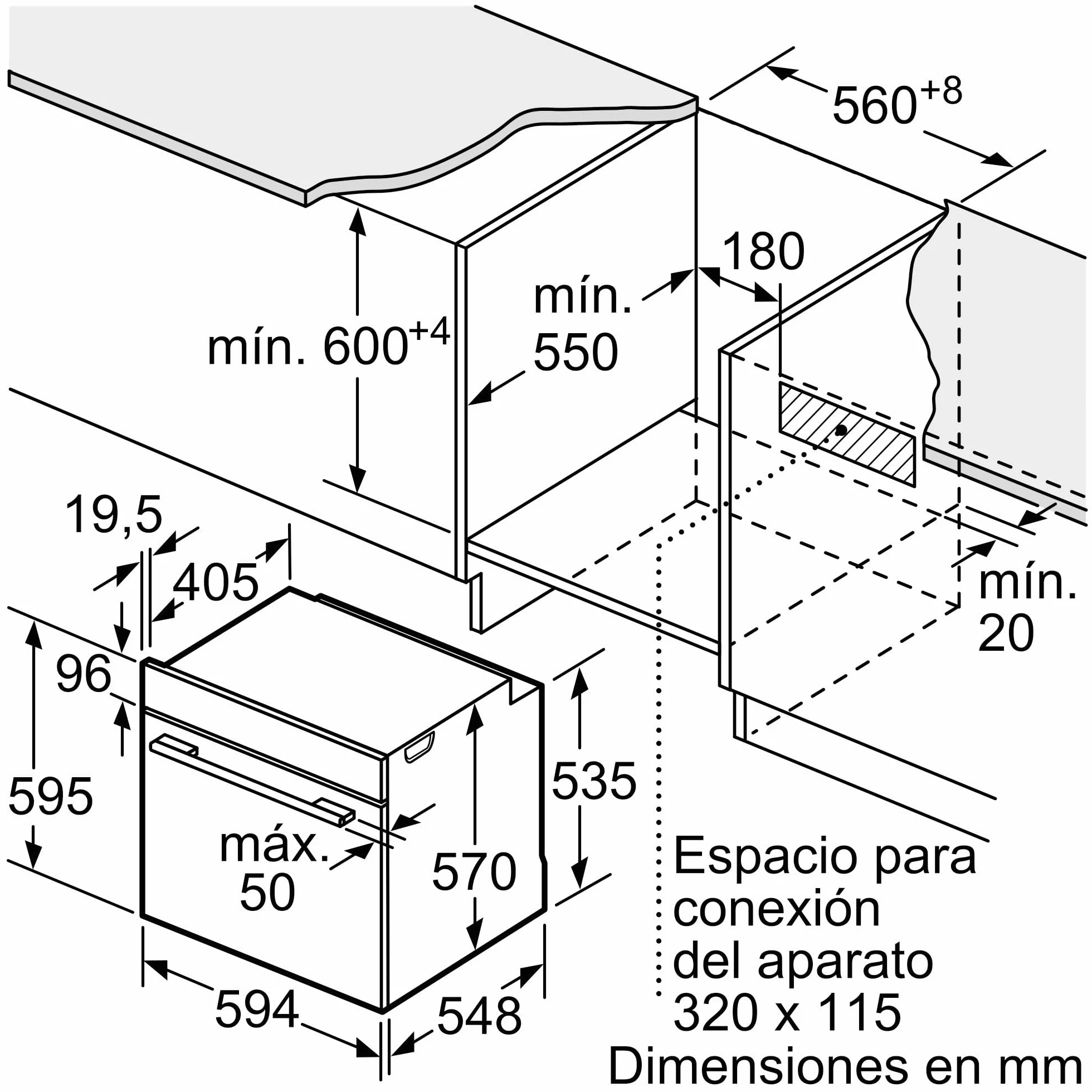 Balay Horno multifunción 60 cm 71 l Serie Cristal Freidora de aire Aqualisis negro 3HB5159N4