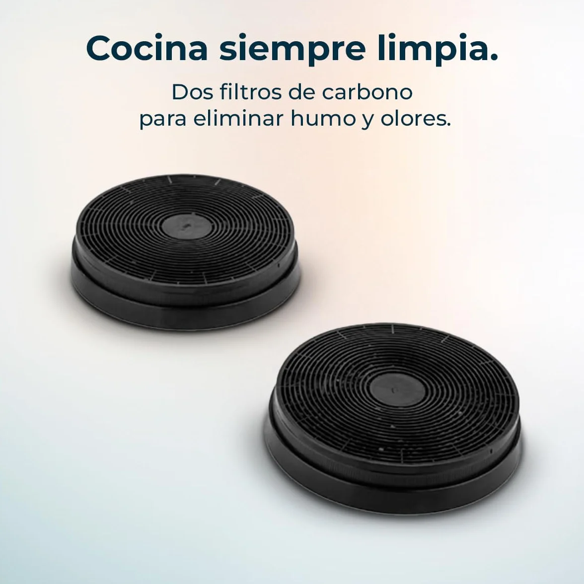 Cecotec Campana Extractora de Encimera 90m Bolero Flux ET 908000 Glass Black A++. 210W, Succión 800m3/h, 8 Velocidades, Slider Touch Control, Filtro Carbono, Acabado en Cristal Negro
