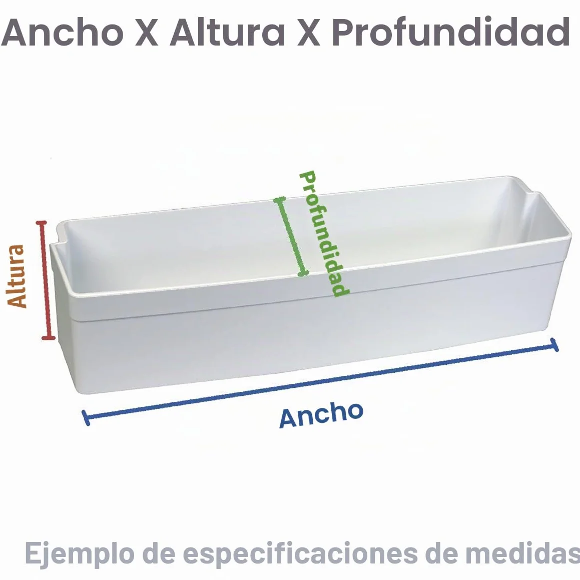 Bandeja porta botellas original 440X113X65 mm Frigo, Refrigerador, Congelador 481010476967 WHIRLPOOL Frigo, Refrigerador, Congelador 48101047