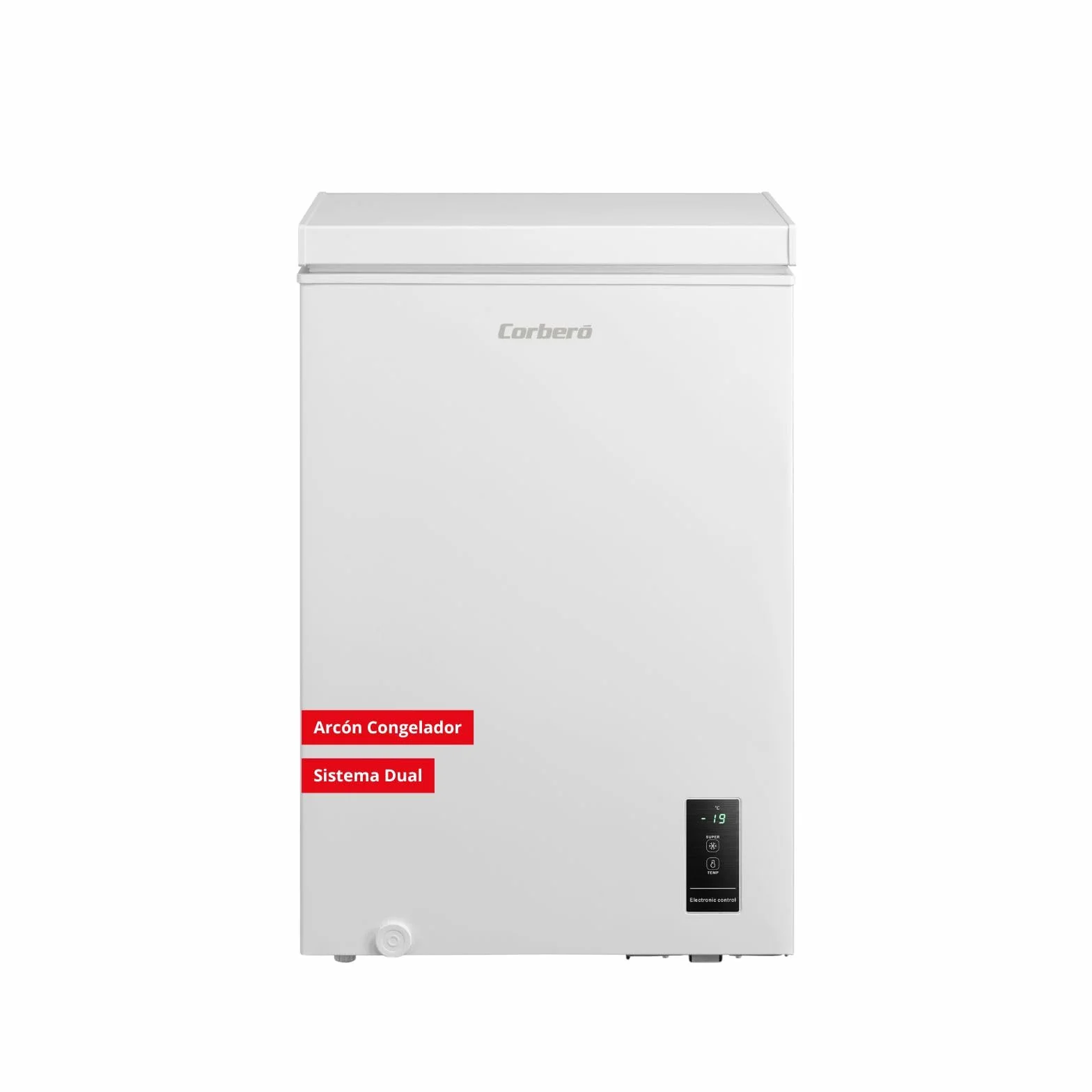 Corberó Arcón Congelador CCHM1006M 99L 54,7cm x 84,9cm Blanco Sistema Dual Súper Congelación