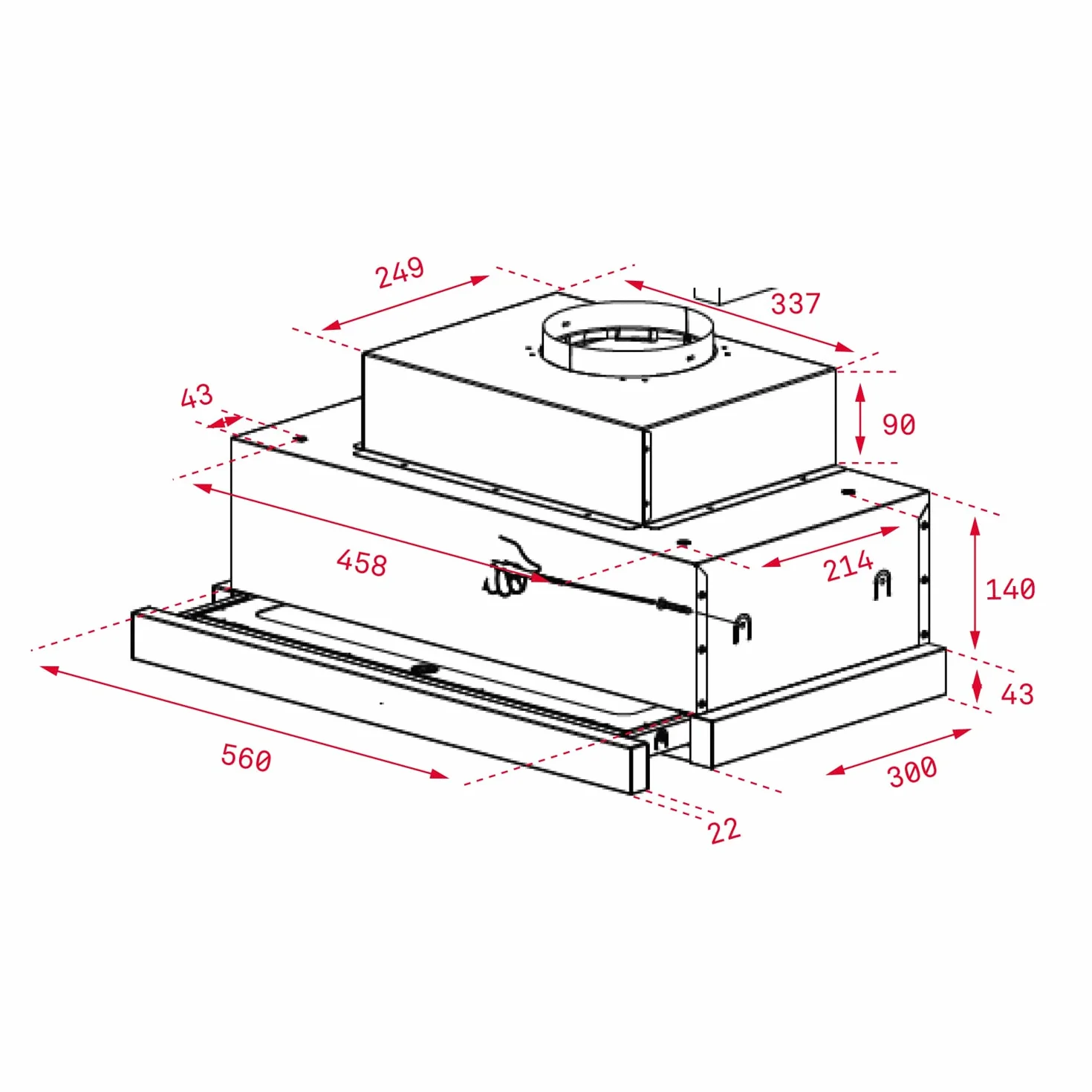 TEKA Campana Extractora Extensible 60 cm Motor EcoPower 5+1 Velocidades LED Acero Inoxidable Anti Huella CNL 6815 PLUS