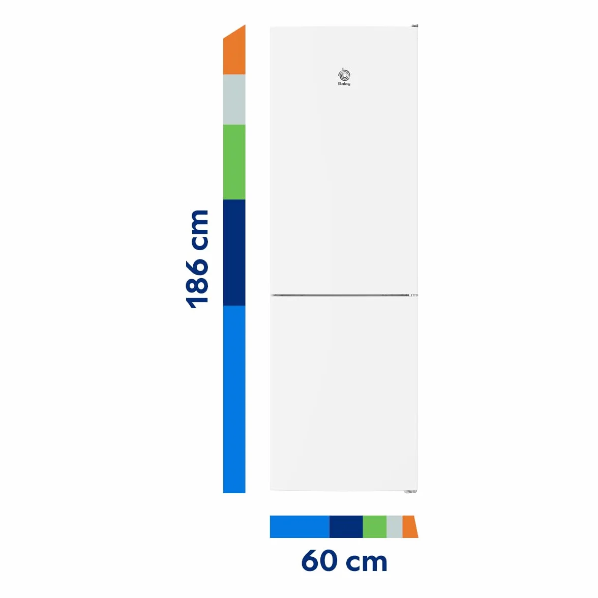 Balay - Frigorífico combinado, NoFrost, Cajón ExtraFresh y ExtraCold, Blanco, 3KFE553WI