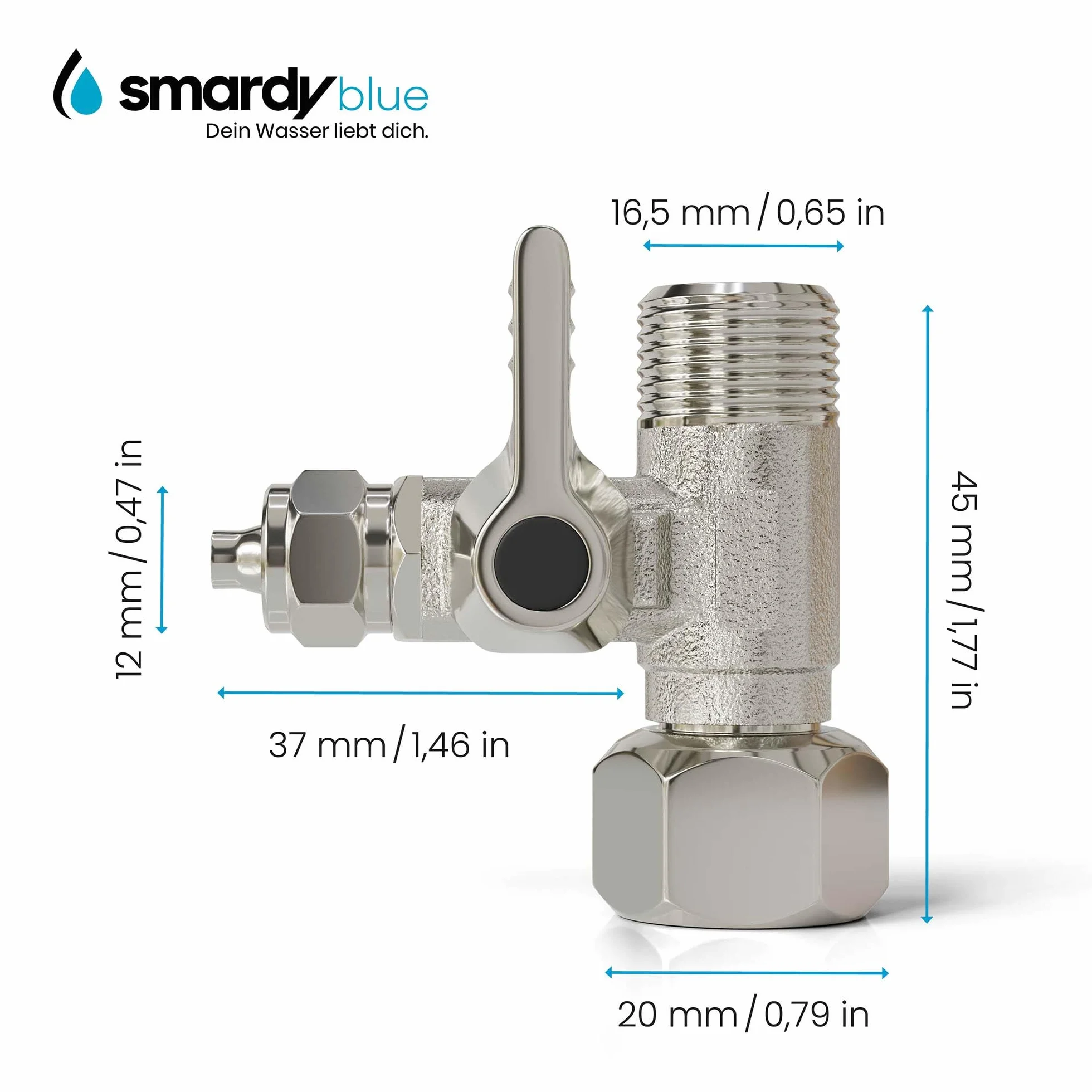 smardy ZO006 Kit de Conector Universal 15m Manguera de Suministro de Agua 1/4" para Refrigerador Americano