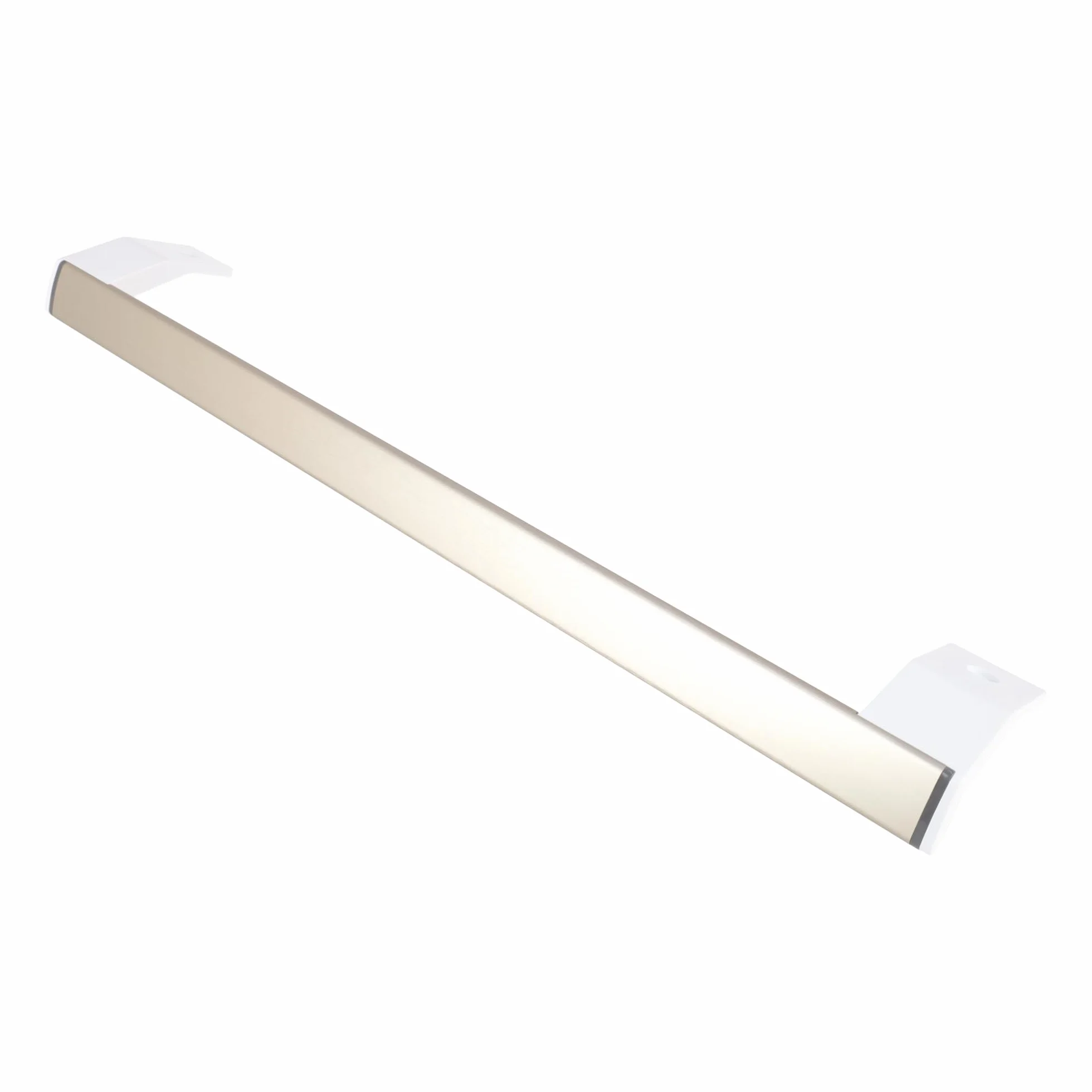 sparefixd Para manija de puerta Indesit SI81QWDUK plateada para nevera con despensa alta
