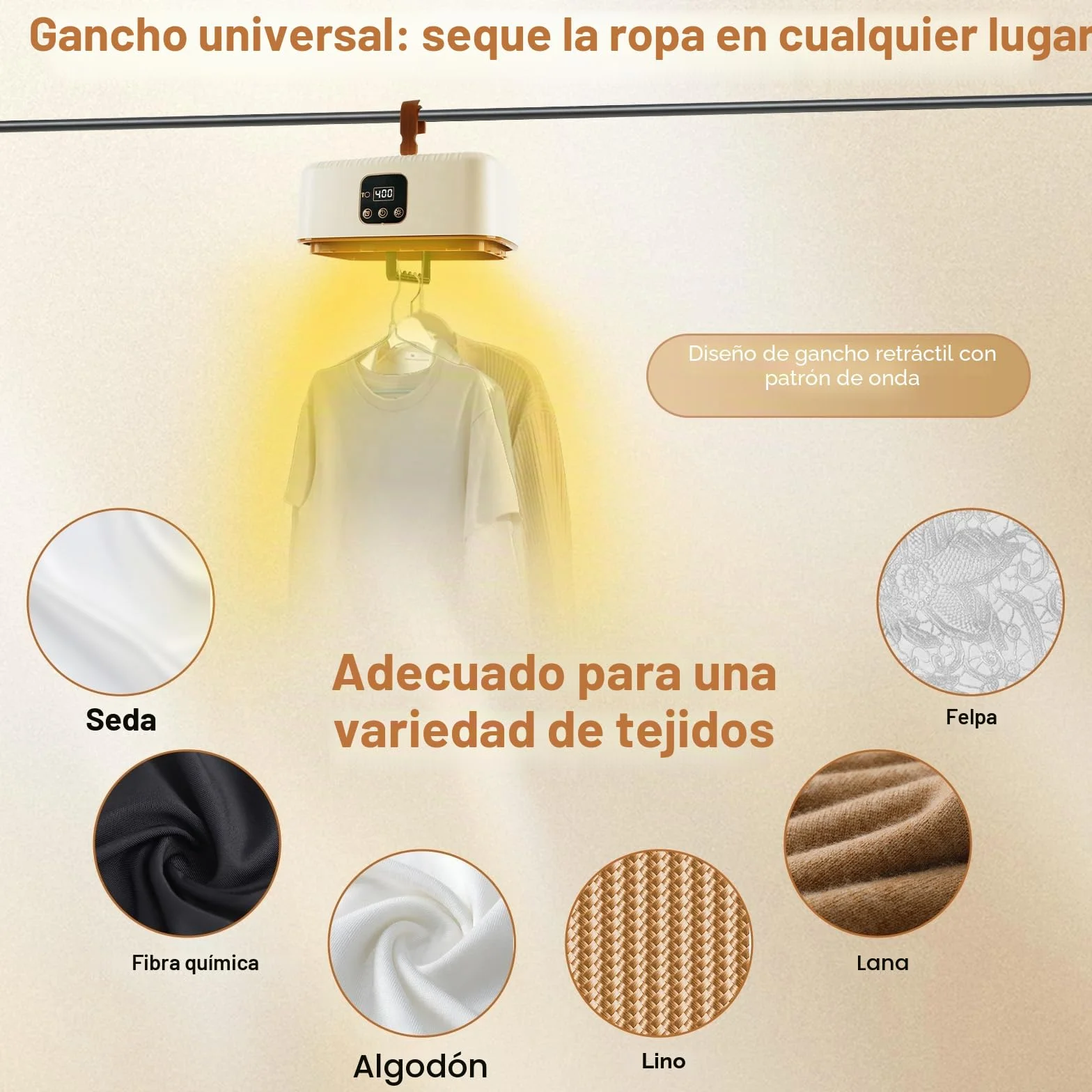 Roadtime - Secadora portátil de 600 W, mini bombas de calor con bolsa de secado, calefacción PTC y pantalla LED con temporizador 0-8 h, esterilización UV, apagado automático, pequeño secador de aire