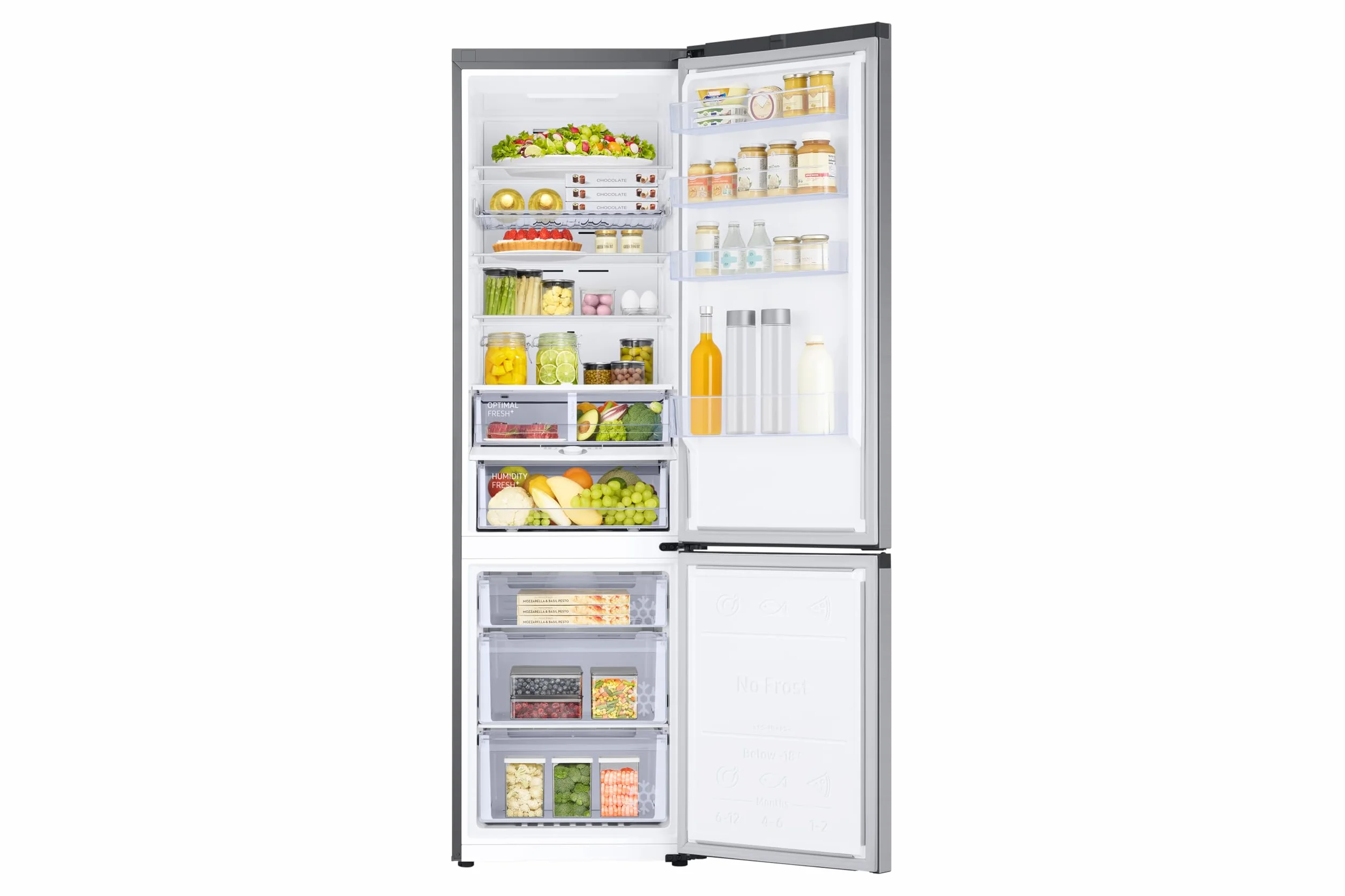 Samsung Frigorífico Combi AI 203cm Balda Botellero 390L Clase D Plata RB38C675DSA/EF [Clase de eficiencia energética D]