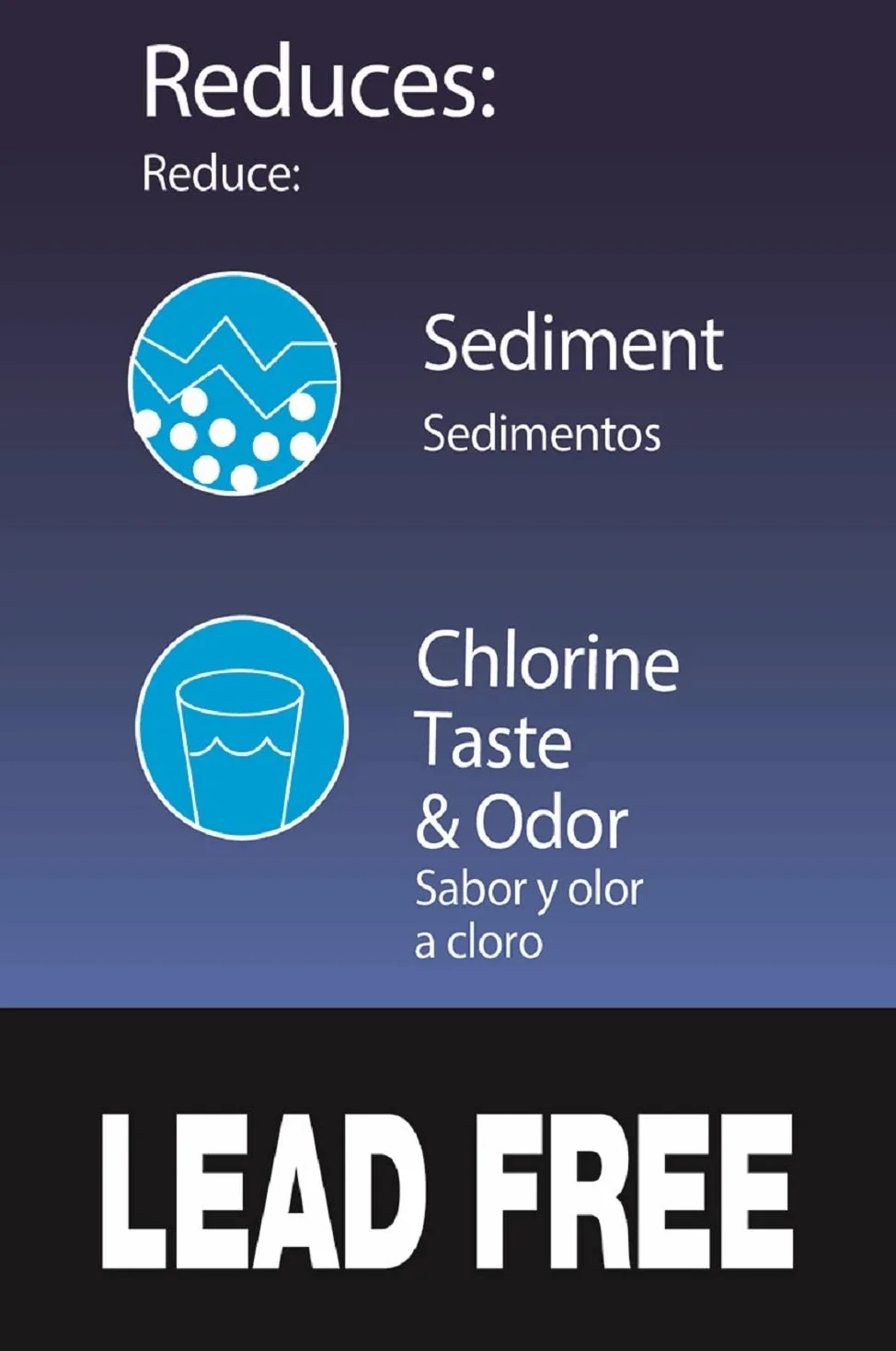 Watts - Filtro de agua en línea de 20.000 galones de capacidad, filtro en línea para refrigerador, máquina de hielo, debajo del fregadero, y reduce el mal sabor, olores, cloro y sedimentos en agua