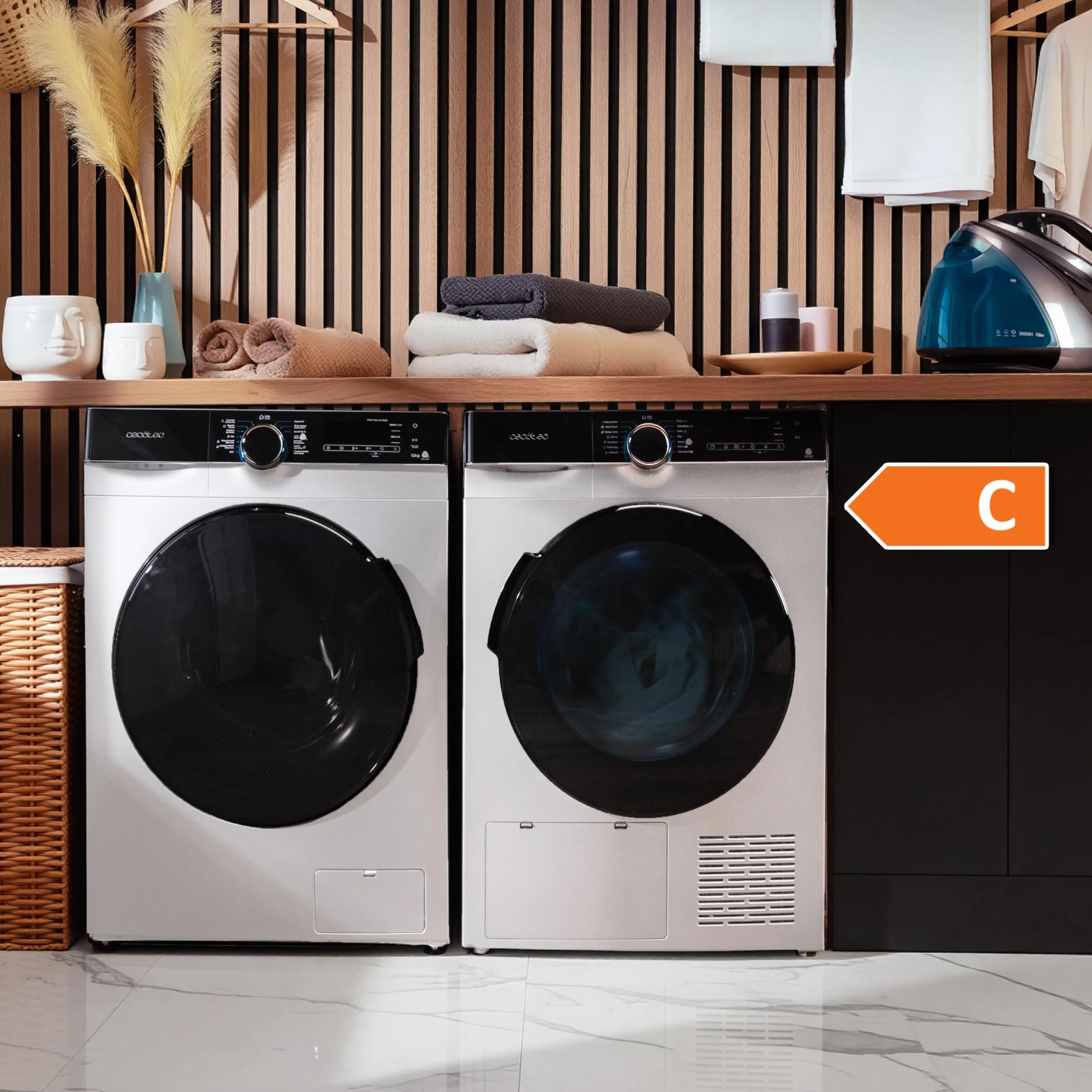 Cecotec Secadora de Ropa Bomba de Calor 10kg Bolero Dresscode Dry 10505 Inverter A+++