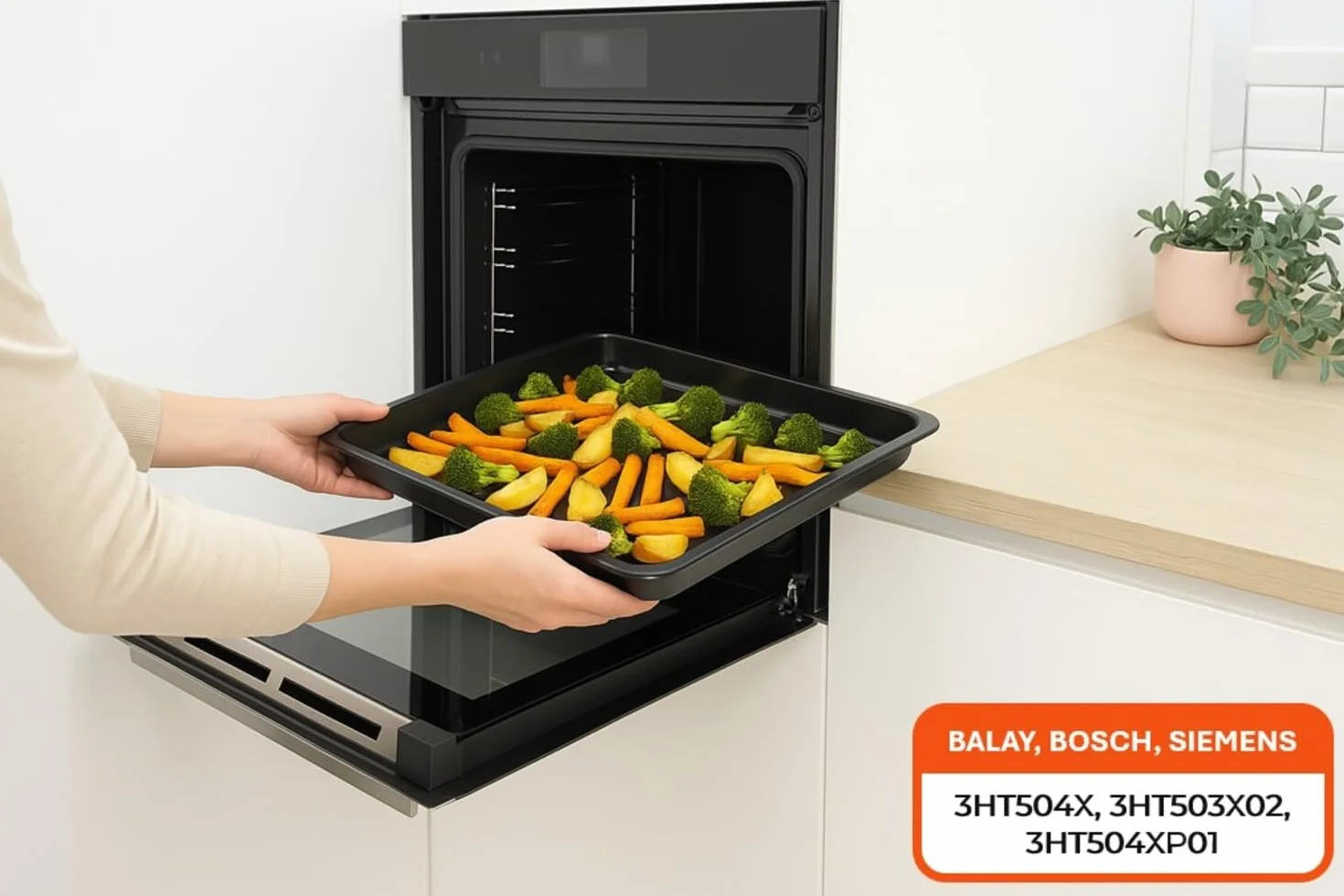 Recamania Bandeja de Horno Balay Bosch Siemens - Cod. 00438350, 00742278, 00688657 00438350 - Medidas: 464x345x29 mm