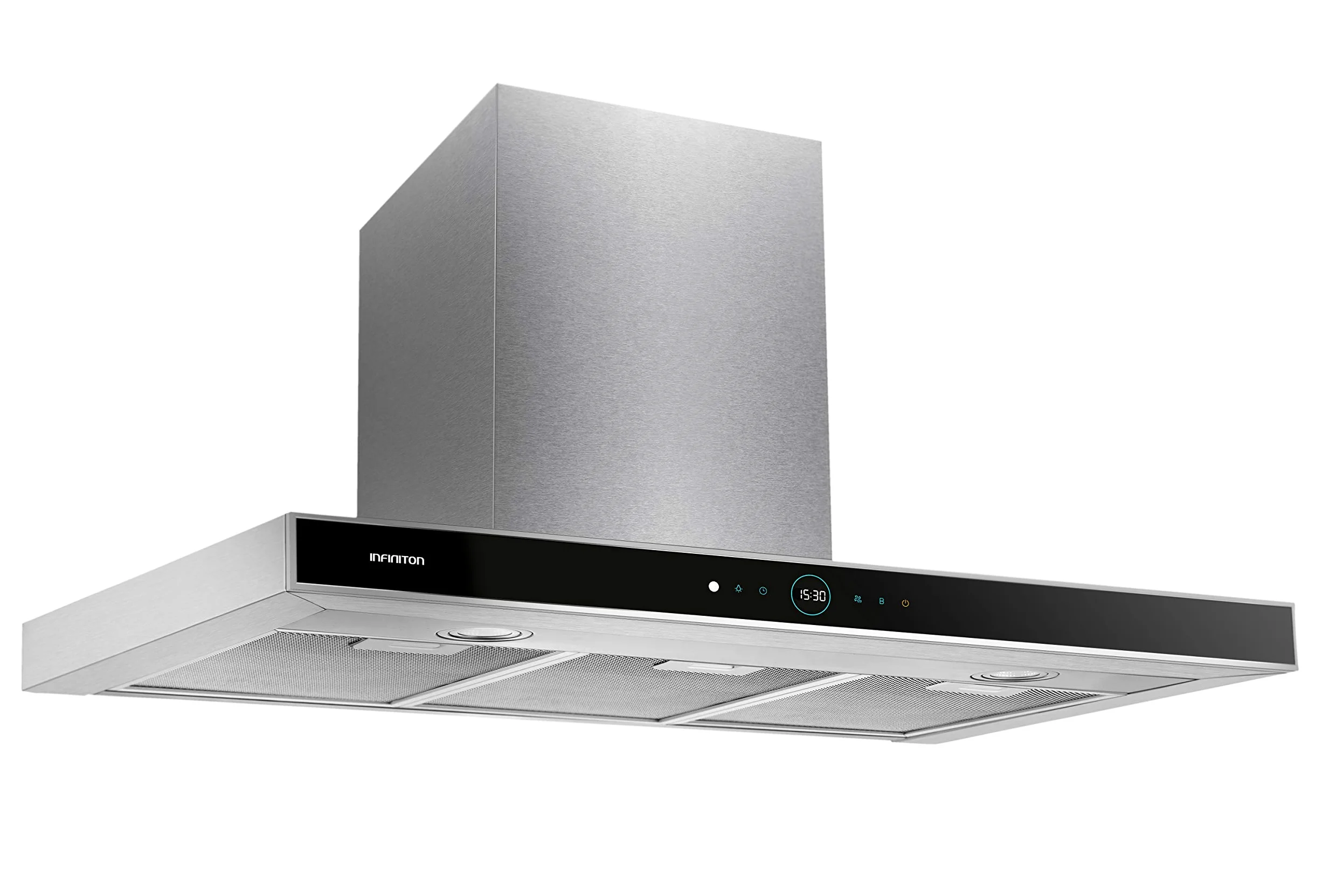 INFINITON | CMPT-CLR60S - CAMPANA EXTRACCION | Campana T Invertida | Potencia Extracción 800m³/hC | Control Remoto | Luces LED | 4 Niveles Potencia | Filtros Alumio | Nivel de Ruido 63dB | Ancho 60CM