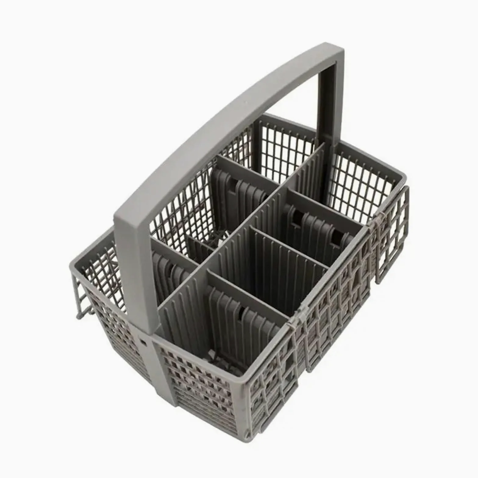 Cesta universal duradera para cubiertos para lavavajillas, soporte rectangular para utensilios y organizador para cocina, diseño que ahorra espacio para un fácil lavado de platos y almacenamiento