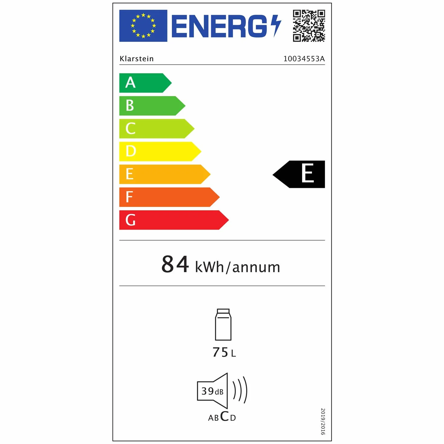 KLARSTEIN Delaware nevera - 76 litros de capacidad, eficiencie energética de clase E, 2 baldas, congelador de 4 litros, compartimento para botellas de hasta 2 litros, plateado/gris