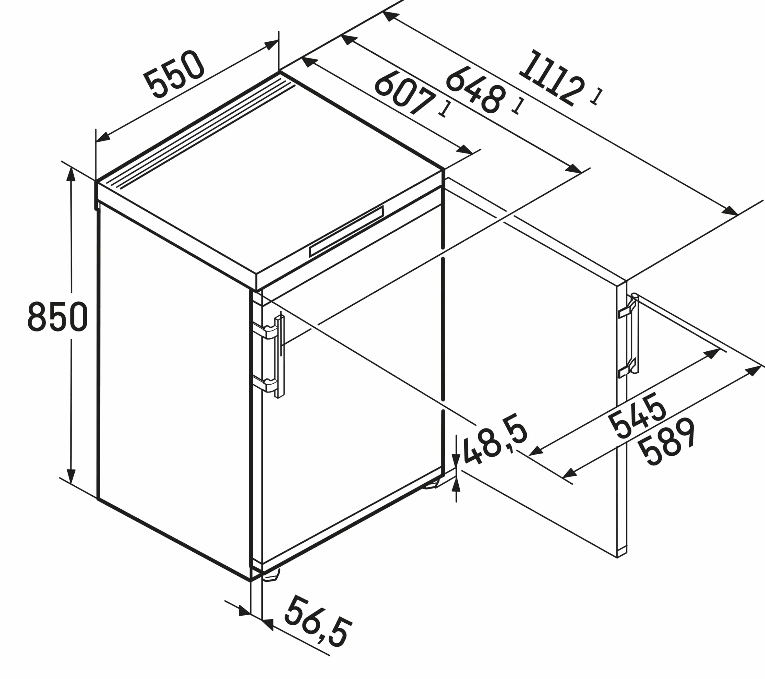 Liebherr Fe 1404 001 20 Congelador vertical SmartFrost Table-Top