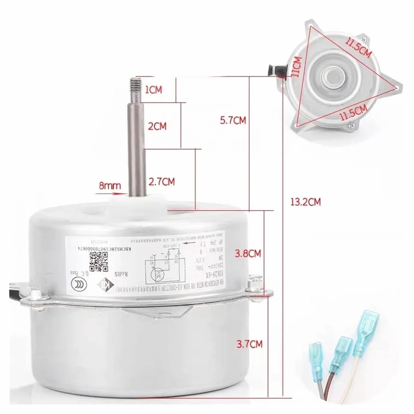 1P/1.5 220-240V 28W Motor de ventilador de refrigeración exterior YDK36-6D-4 motor YDK36-6D YDK28-6X