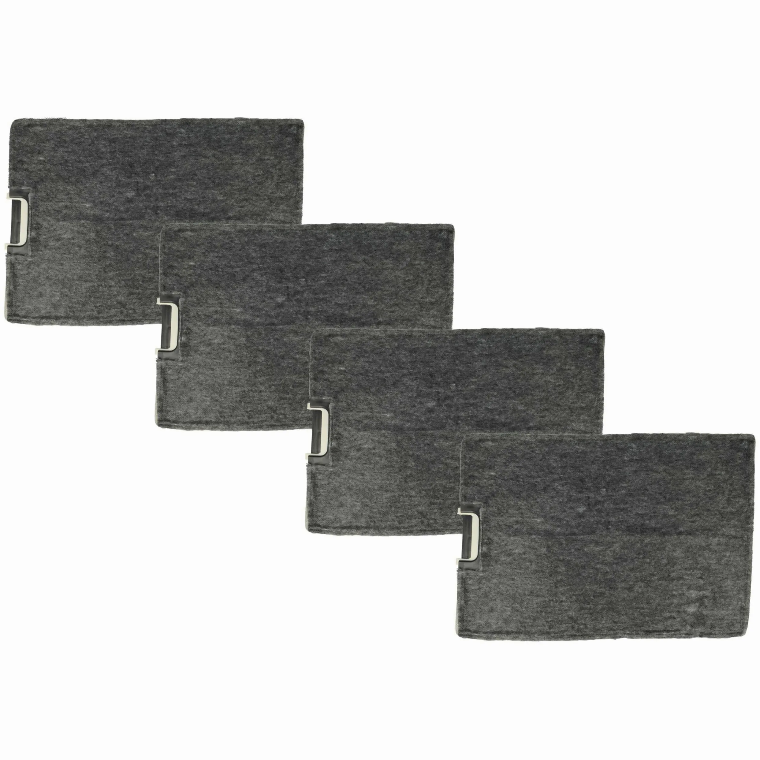 vhbw 4x filtro de carbón activado reemplaza Miele 3284680 | 3284681, 3284682, 8011222, 8049726, DKF6 para campanas cocina - 30 x 21,5 x 3 cm