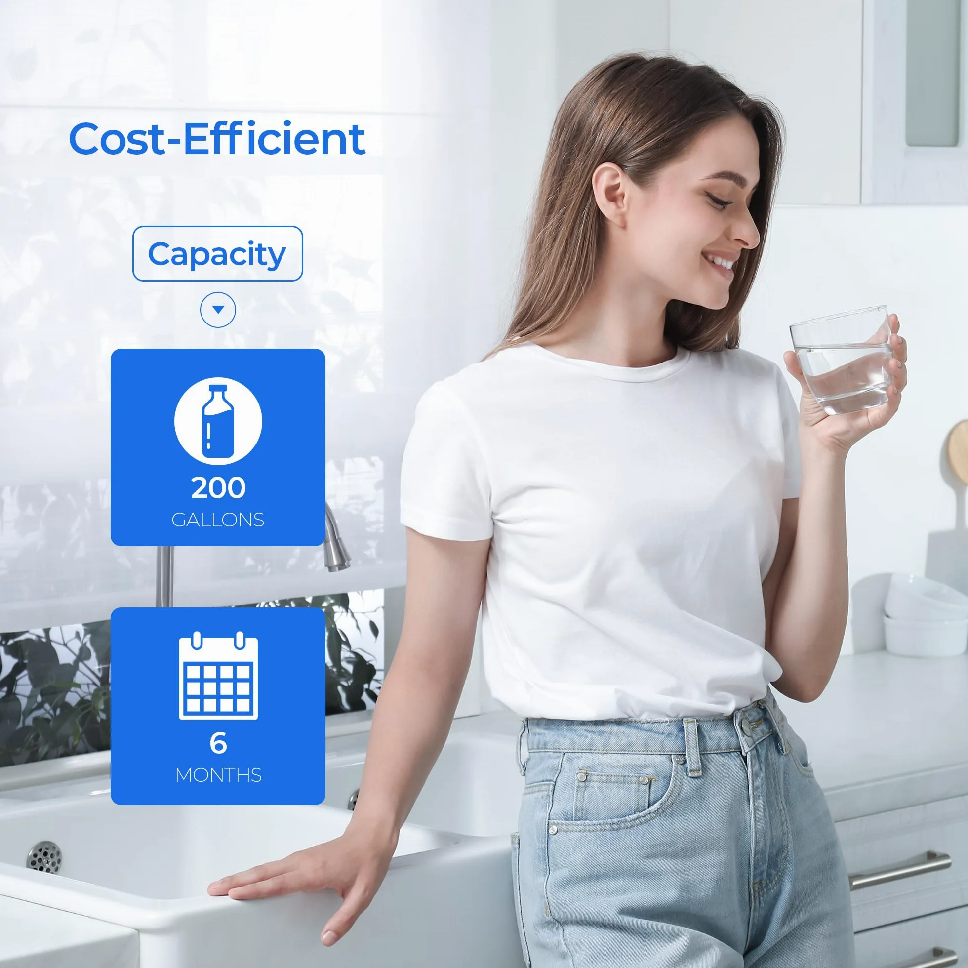 Filtro de agua MIWF6200, MRS26D5AST, MRS26D7AST, paquete de 3 | Compatible con Midea MRQ22D7AST, MF-2008-R2, Sharp SJWF200, SJG2254FS, Thor Kitchen WF200, Zline MIWFT2100, RFM-W-36