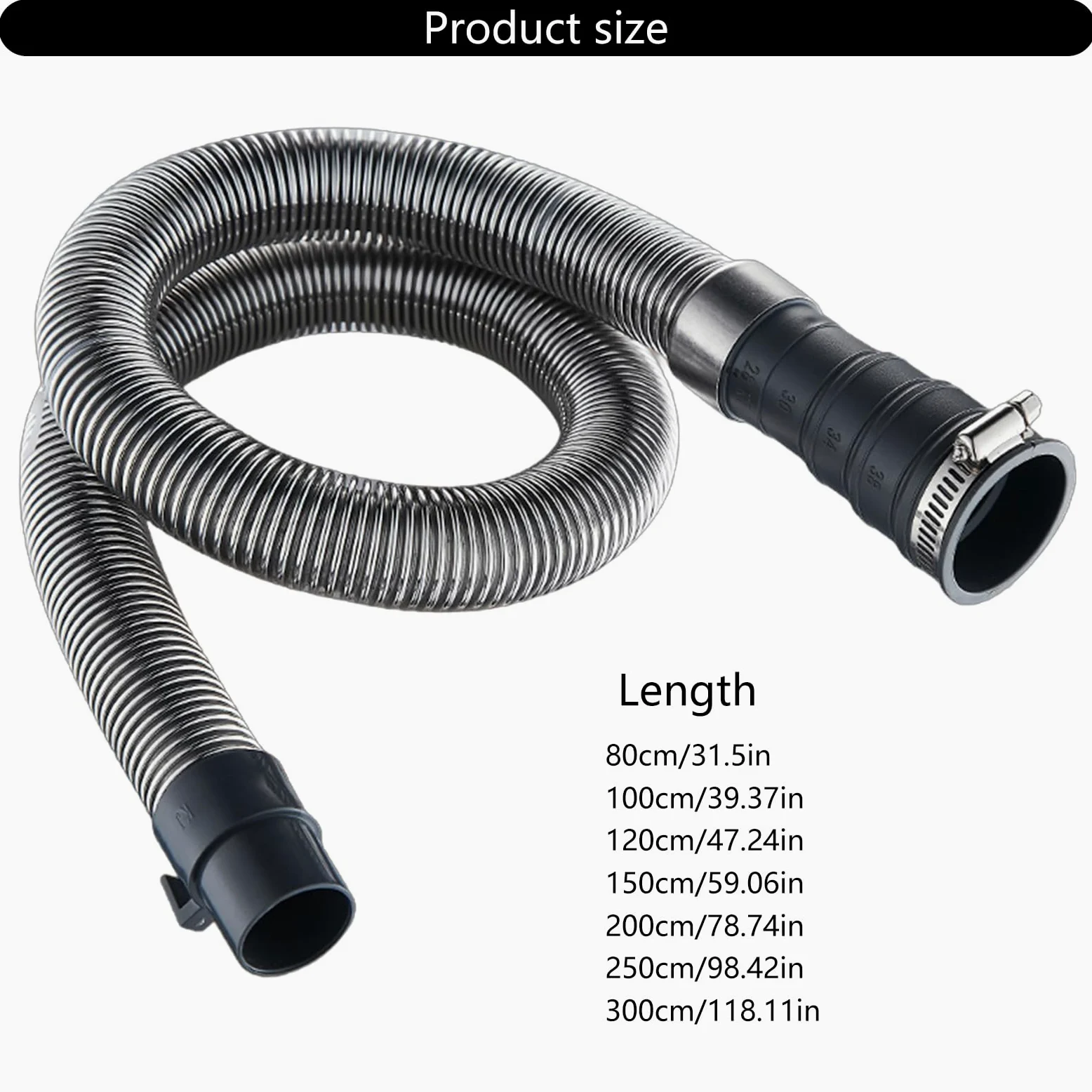 Tubo de desagüe de lavadora de acero inoxidable para mayor durabilidad y flexibilidad en diferentes configuraciones
