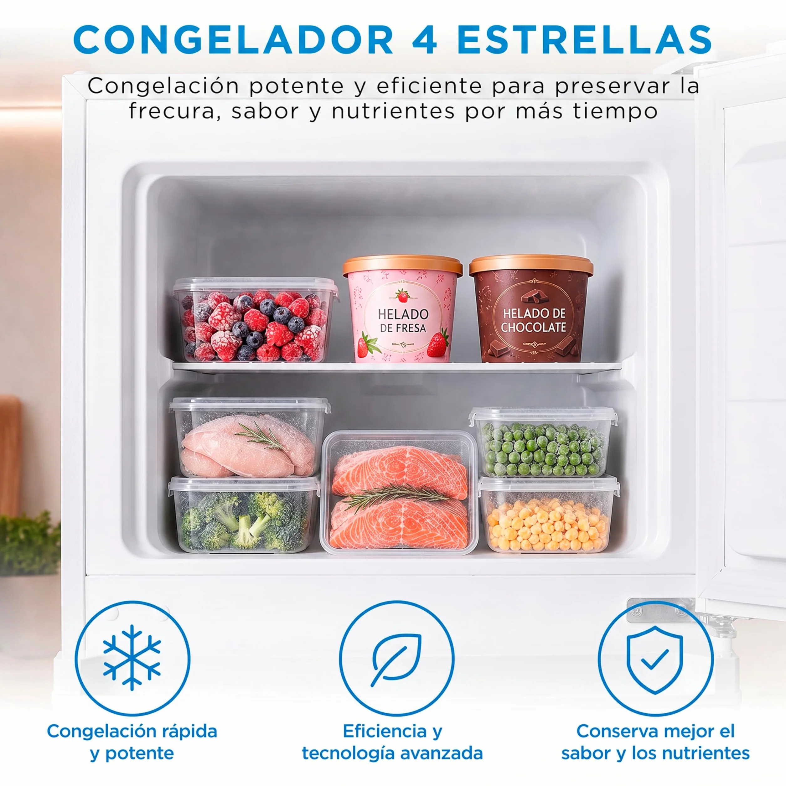 Midea Frigorífico 2 puertas 140 cm alto x 55 cm ancho, Blanco, Capacidad 204 L, Nevera Pequeña con Congelador Low Frost de Bajo Consumo, Puerta Reversible, Luz LED, Silencioso 40dB, Cajón de Frutas