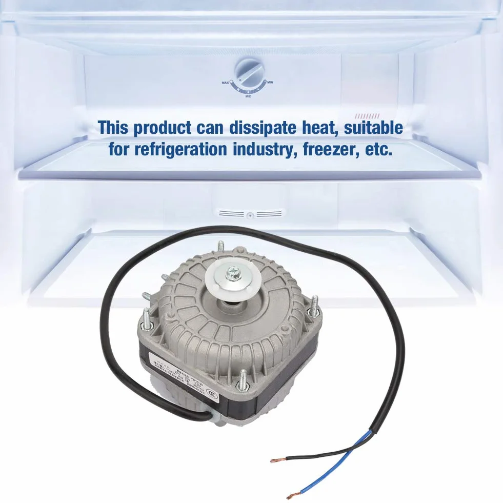 Motor de Ventilador de Condensador YZF10-20, 33W, 220V, 0.22A, 1300 RPM, 200mm, para Refrigeradores y Congeladores