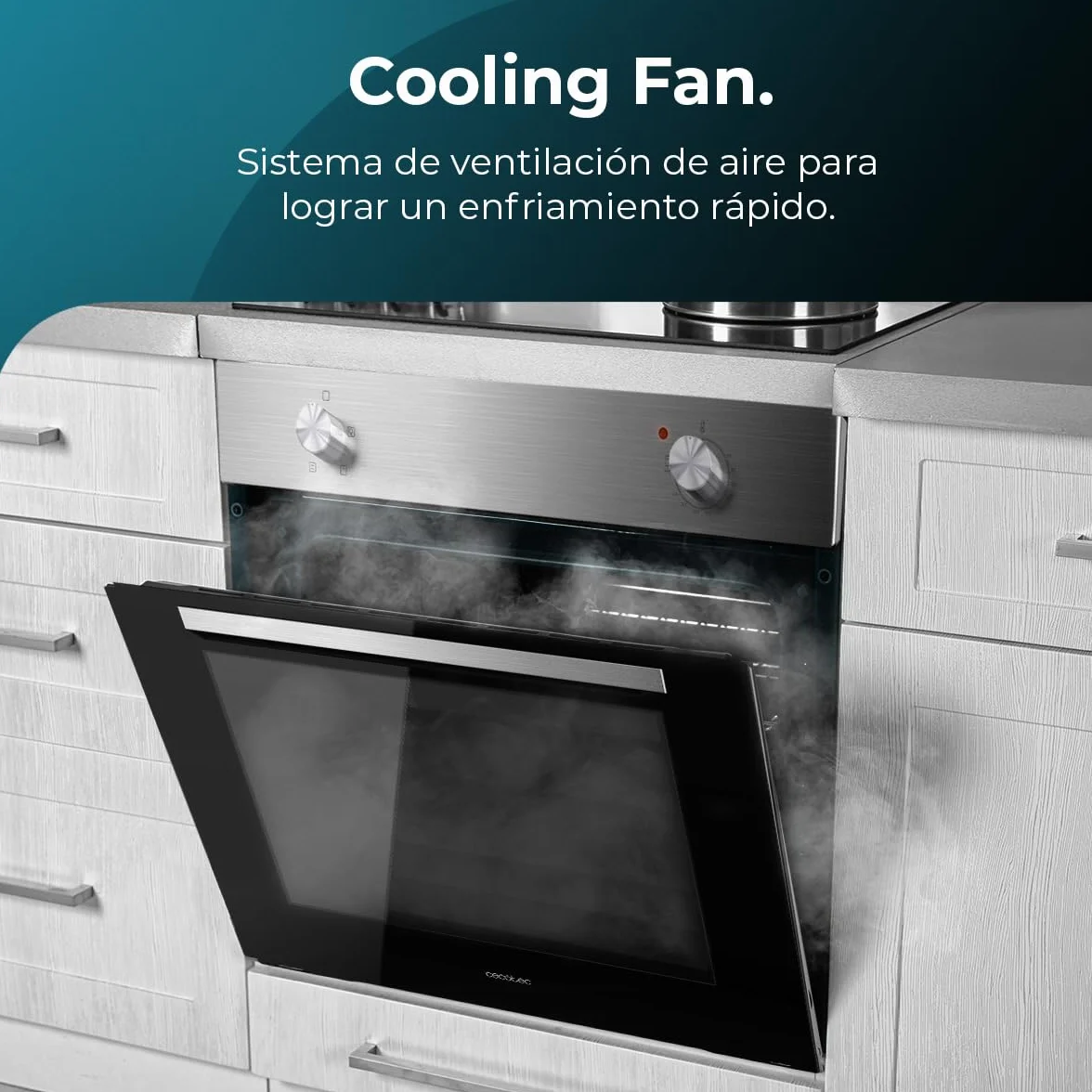 Cecotec Horno Integrable Convencional Bolero Hexa C126000 Inox 2800W 77L