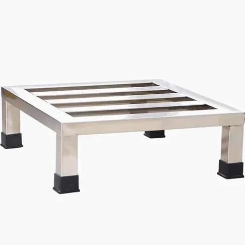 Soporte Elevador para electrodomésticos de Alta Resistencia, Estante Rectangular de Acero Inoxidable para Suelo, Base para Muebles y electrodomésticos, Estante Dividido para paletas de Suelo