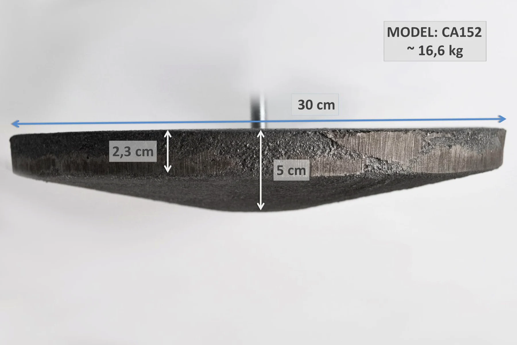 SEZAM Deflector de chimenea con soporte para horno, placa deflectora de hierro fundido para caldera de 17,5/20/30 cm (30 cm – CA152B)