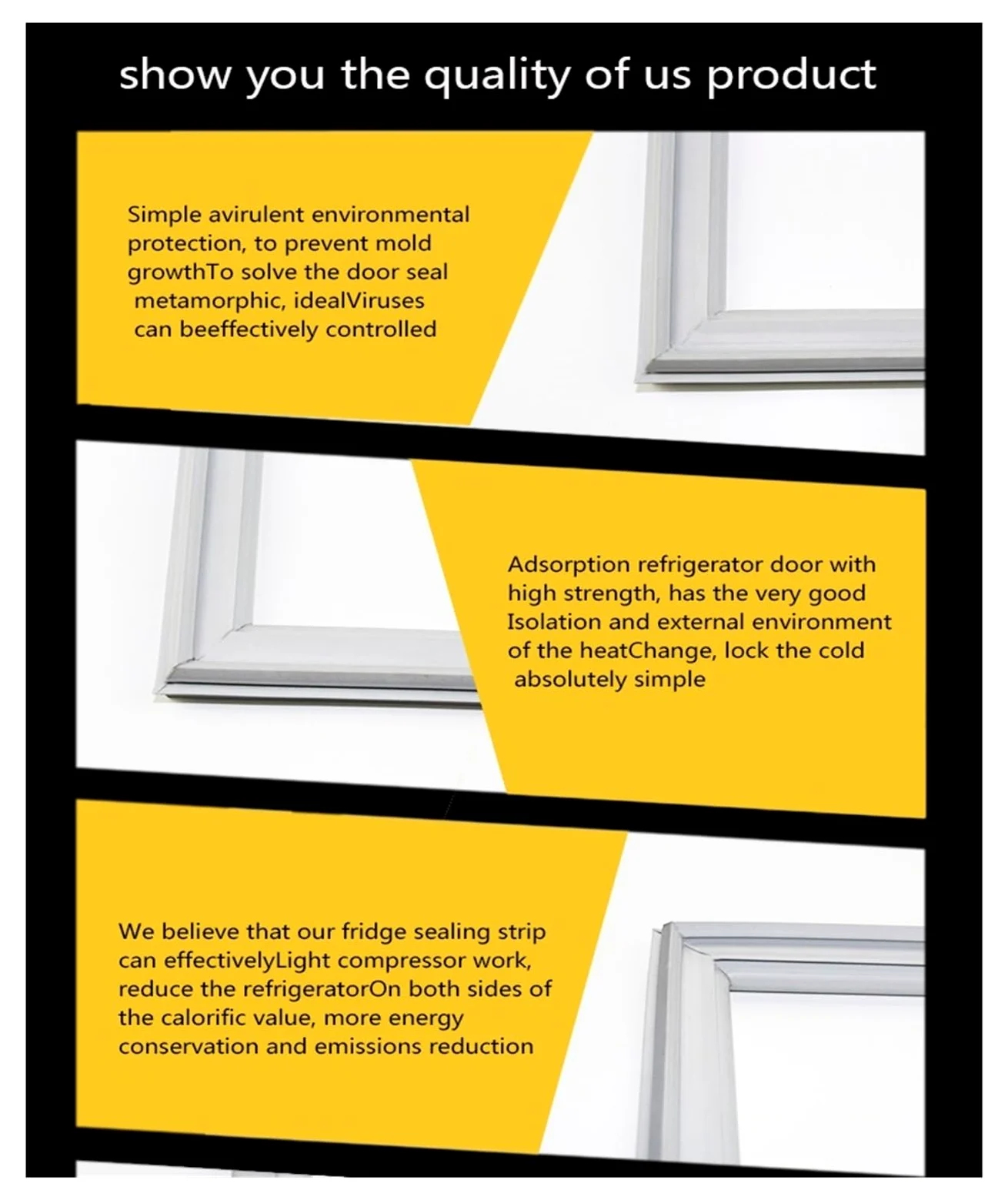 Kit De Sello De Puerta De Refrigerador Resistente Al Frío (1-11 M) - Junta De Goma Impermeable For Todos Los Modelos De Congeladores(9m)