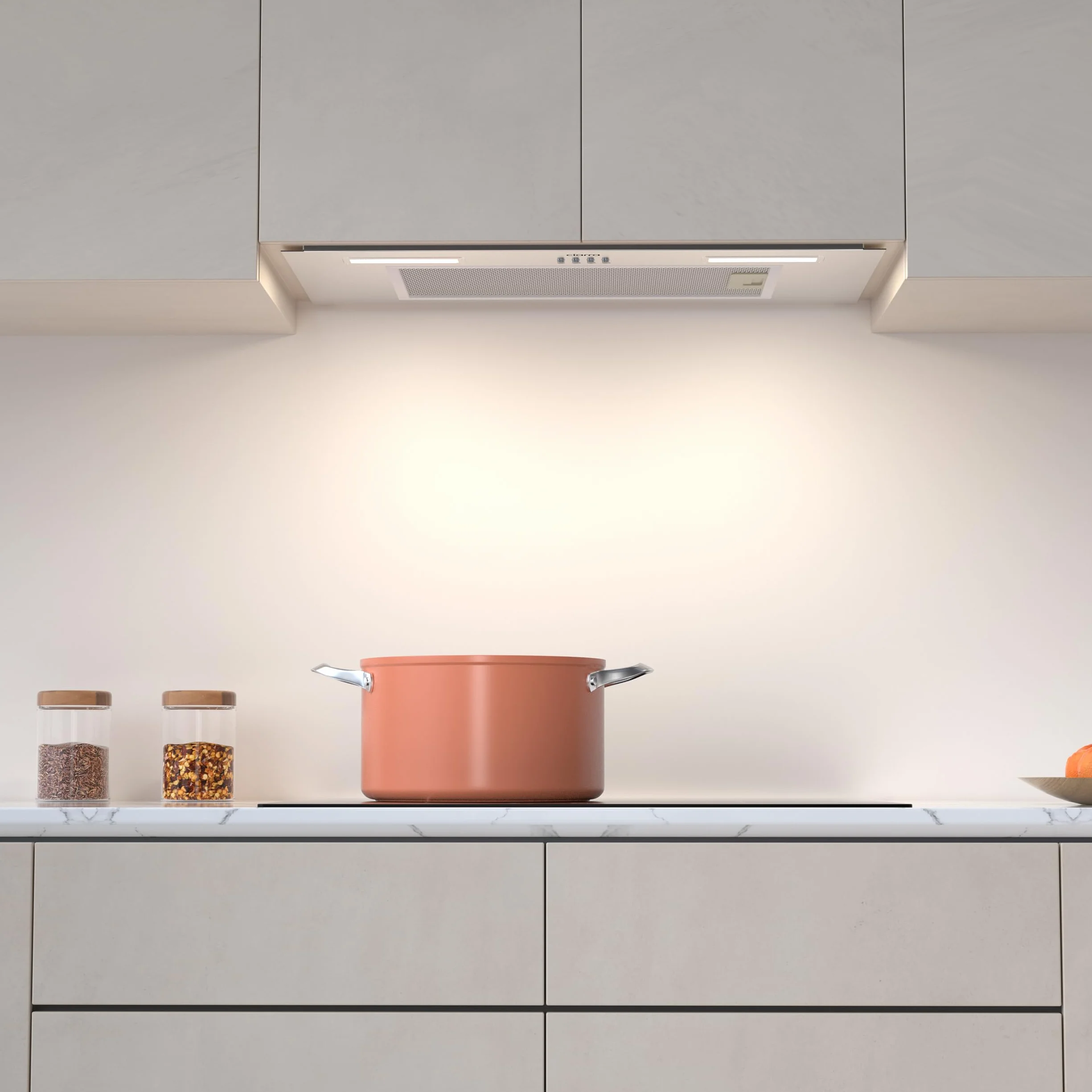 CIARRA CBCS6926A Campana Extractora Encastrable 650 m³/h 60 cm Acero Inoxidable LED