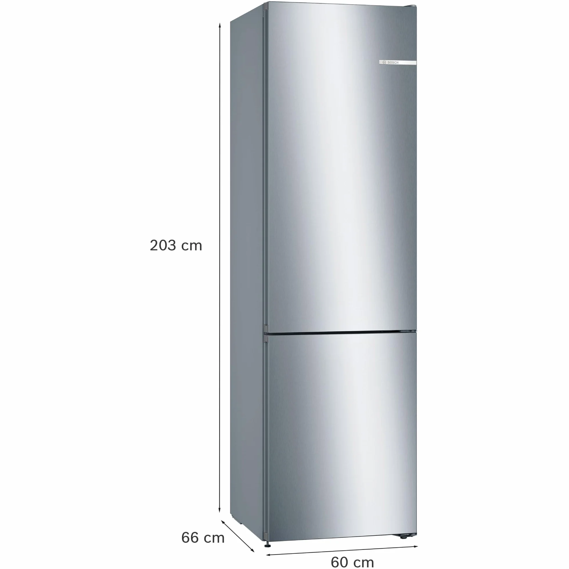Bosch Frigorífico Combinado Serie 4 KGN39VIEB 60 cm Total NoFrost Acero Antihuellas