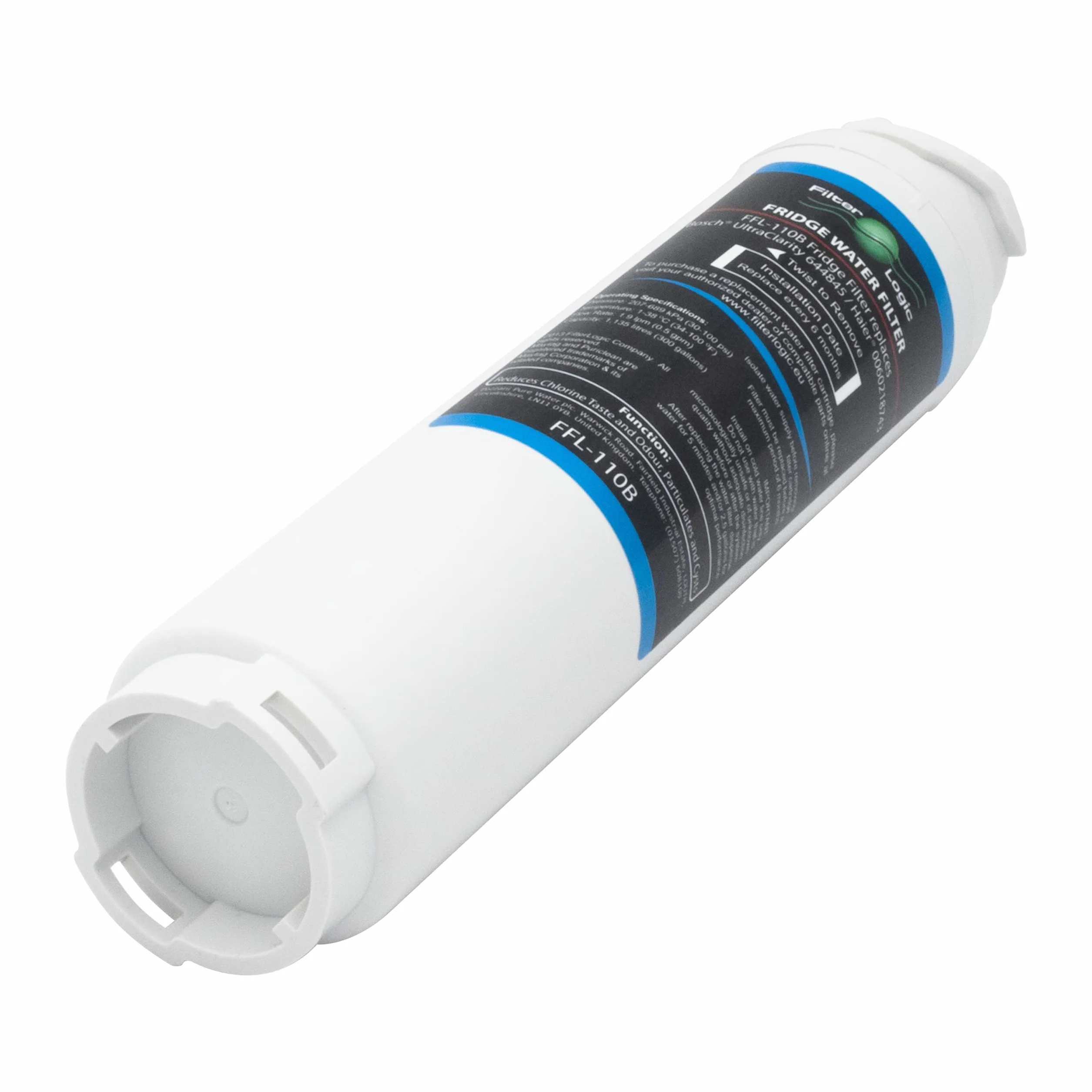 2 filtros de agua FilterLogic FFL-110B compatibles con UltraClarity 00740560 740560/644845 para Bosch SIEMENS Neff Gaggenau MIELE/HAIER 0060820860 RF-2800-13 / Rangemaster Ultra Clarity