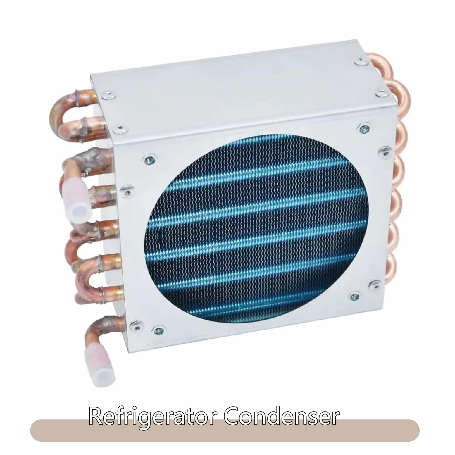 Congelador Refrigerador Condensador Enfriado Por Agua Radiador Pequeño, Intercambiador De Calor De Aletas Compacto