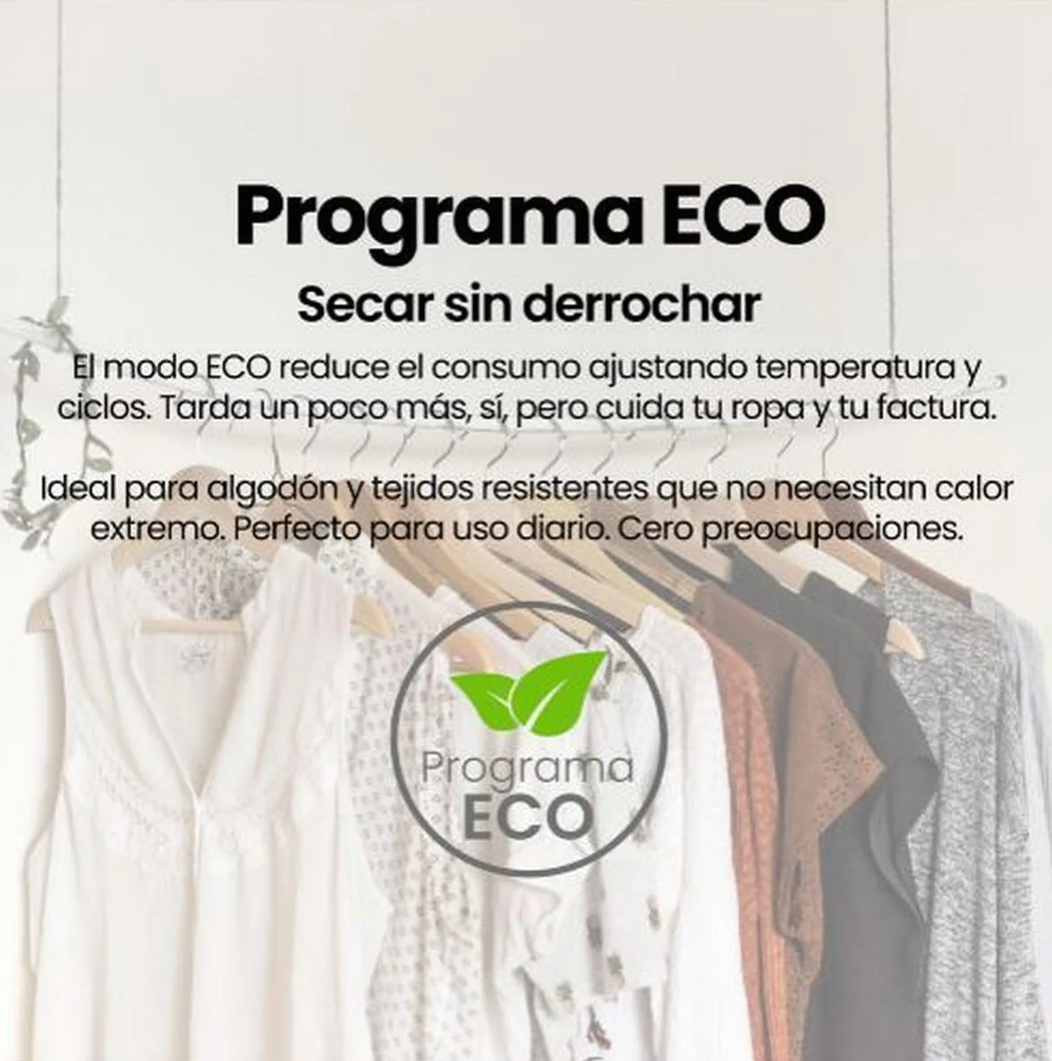 Secadora Bomba de Calor Infiniton SD-A85BB, 8 kg, 85 cm de Altura, 14 Programas, Función Antiarrugas, E, Cesto interior de acero galvanizado, Pórtico extra grande con 375mm (SD-A85BB || Blanco)
