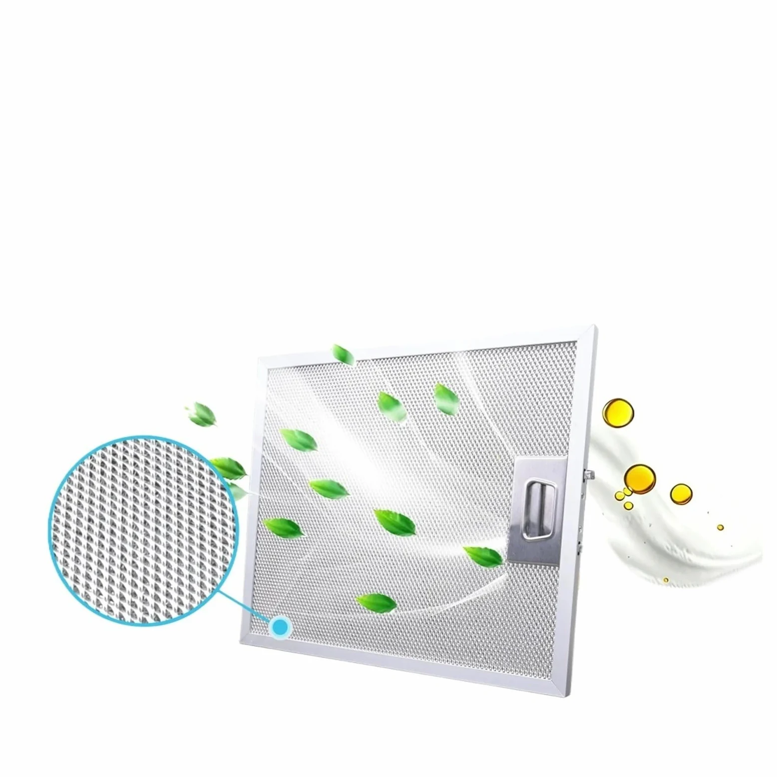 Filtro de aluminio for campana extractora, extractor de malla metálica, 340x280mm, Compatible con D6900HASS2, D6900SS-2 CP750SS, 3 uds.