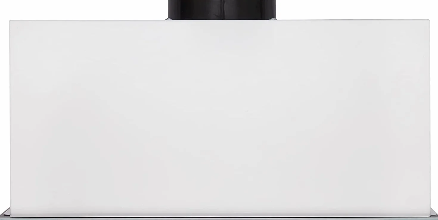 Gurari - Campana de techo GCH E 217 WH 52 Prime con tubo de escape, campana extractora de 52 cm, cristal blanco, 1000 m3/h, aspiración muy potente, 3 niveles, campana extractora