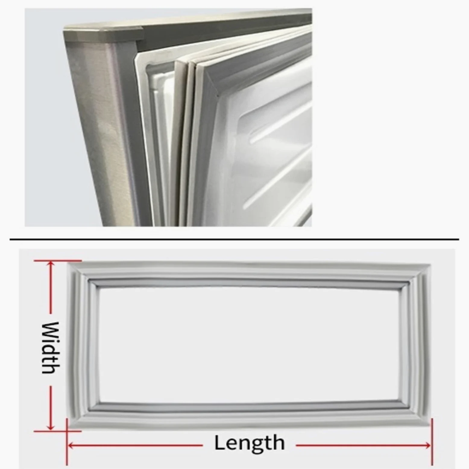 HIZON Kit de Juntas for Puerta de frigorífico de 1 a 11 m - Junta de Goma Impermeable | 2m