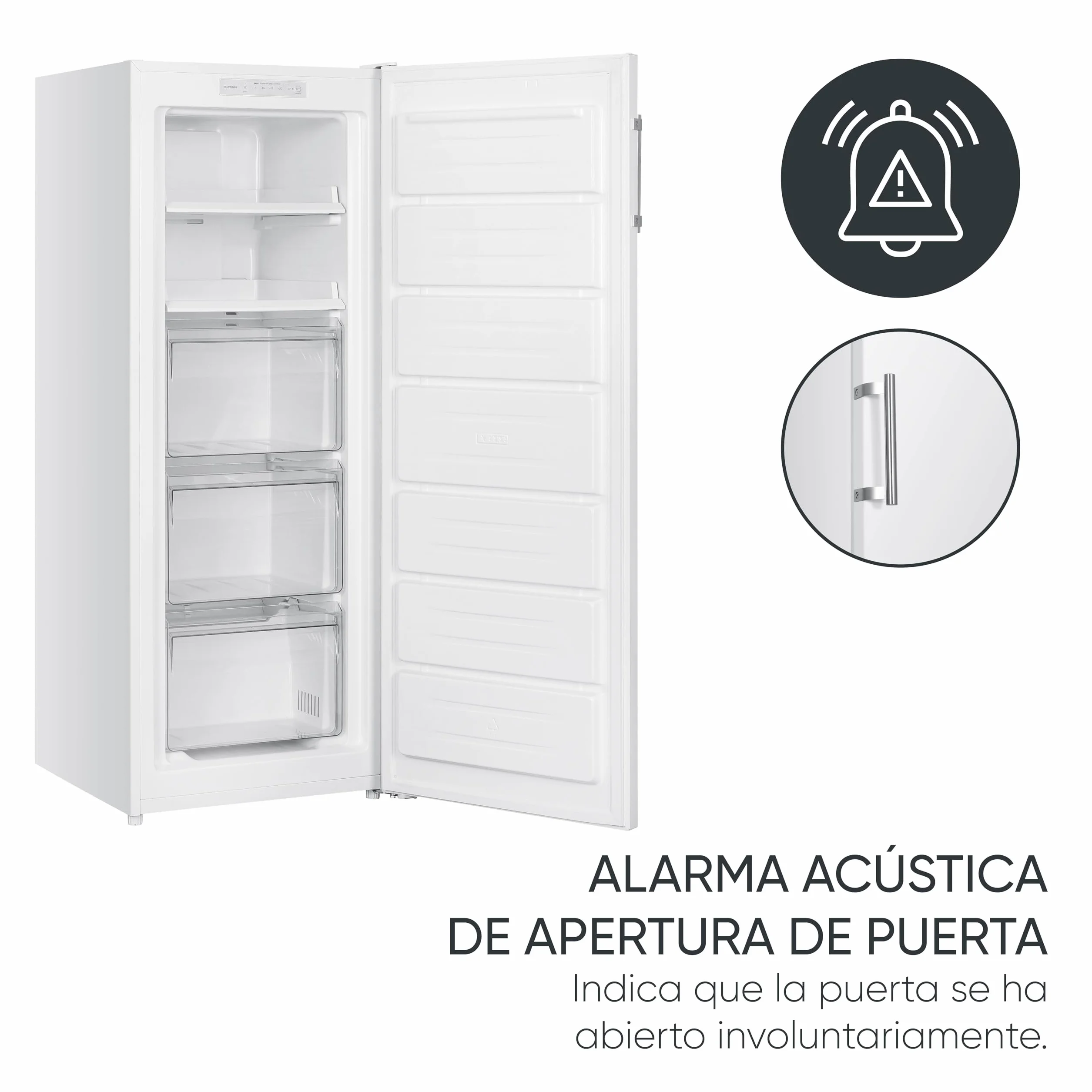 No-Frost Freezer, 161L, White